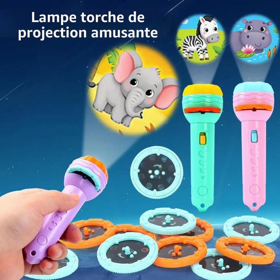 Lampe Poche Projecteur Enfants Jouet 80 Images Différentes Mini Projecteur Histoire