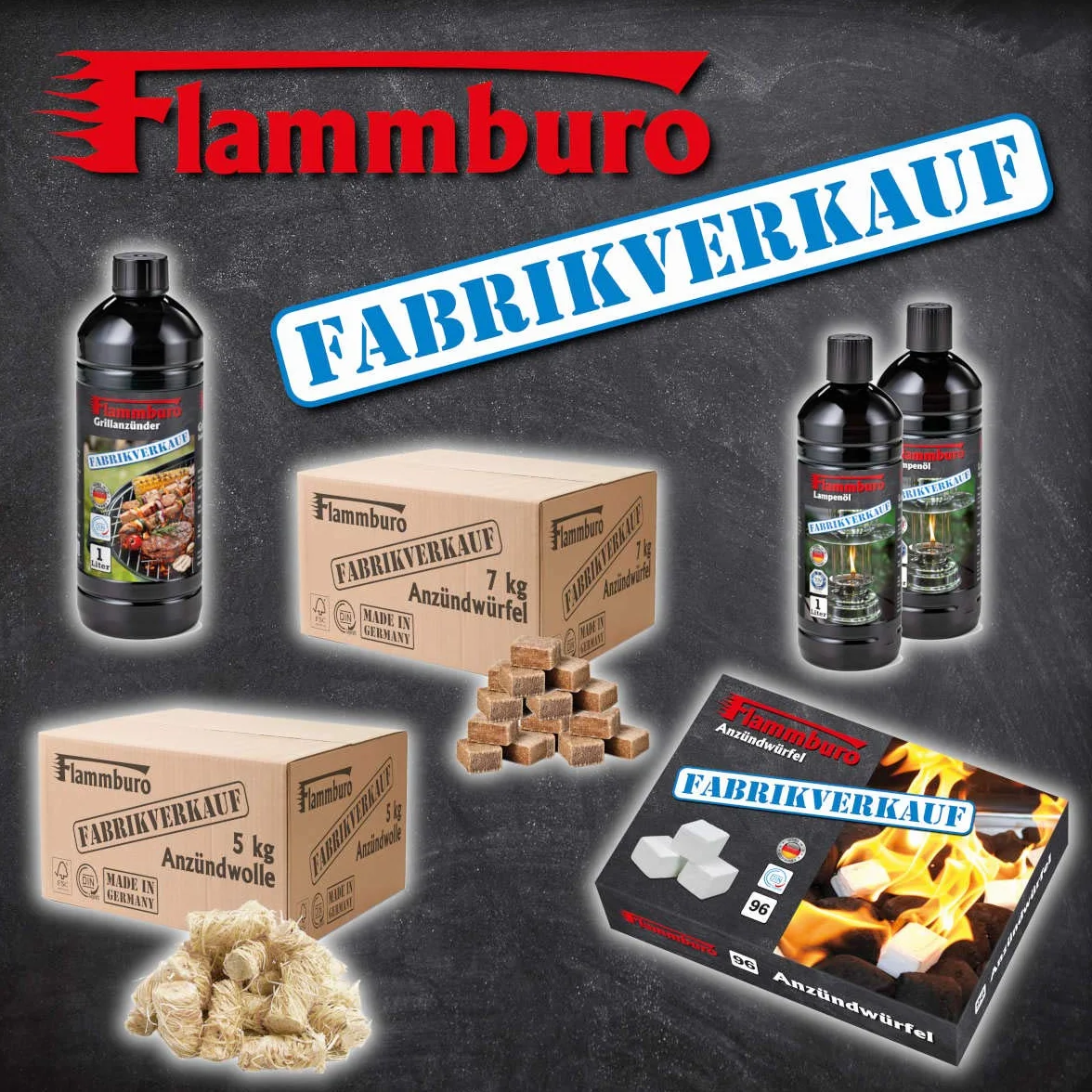 FLAMMBURO Lot de 6 bouteilles d'huile de lampe bio Citronella 6 x 1000 ml