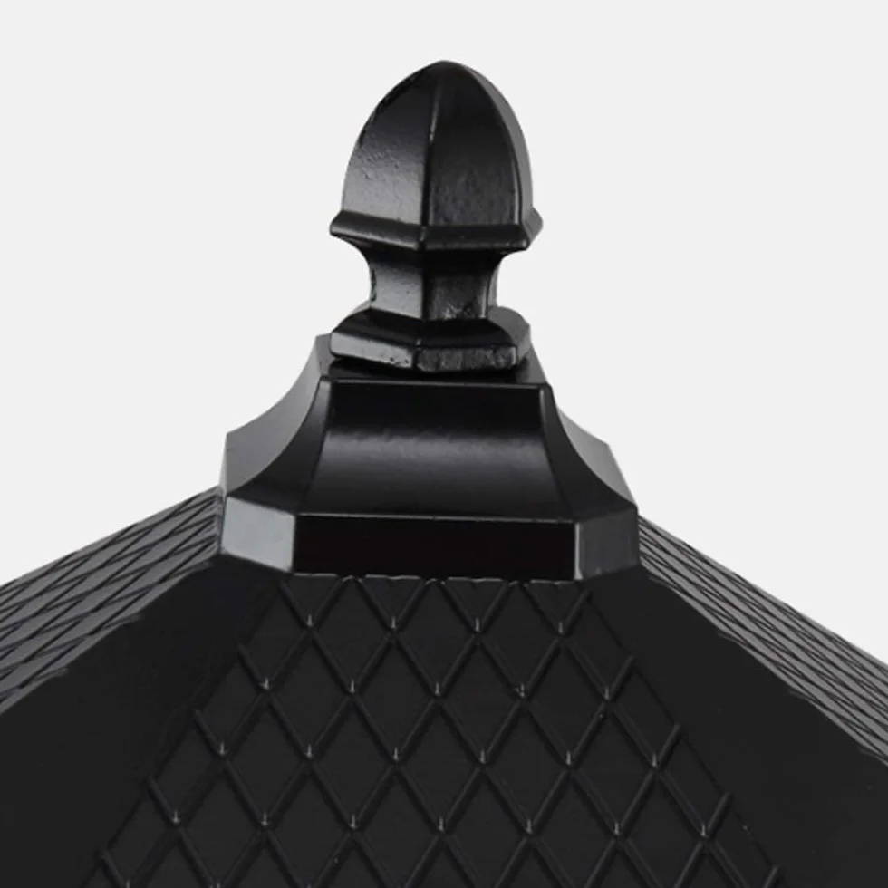 Aluminium retro imperméable pilier extérieur E27 lampe de colonne antirouille métal moulé sous pression