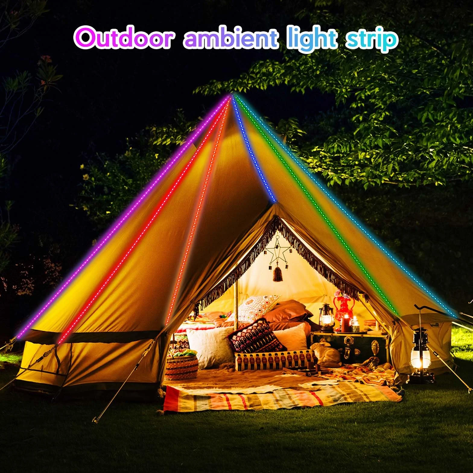 Ruban LED 5M RGB 5050 USB Batterie Télécommande Dimmer 16 Couleurs Ambilight TV Rétroéclairage