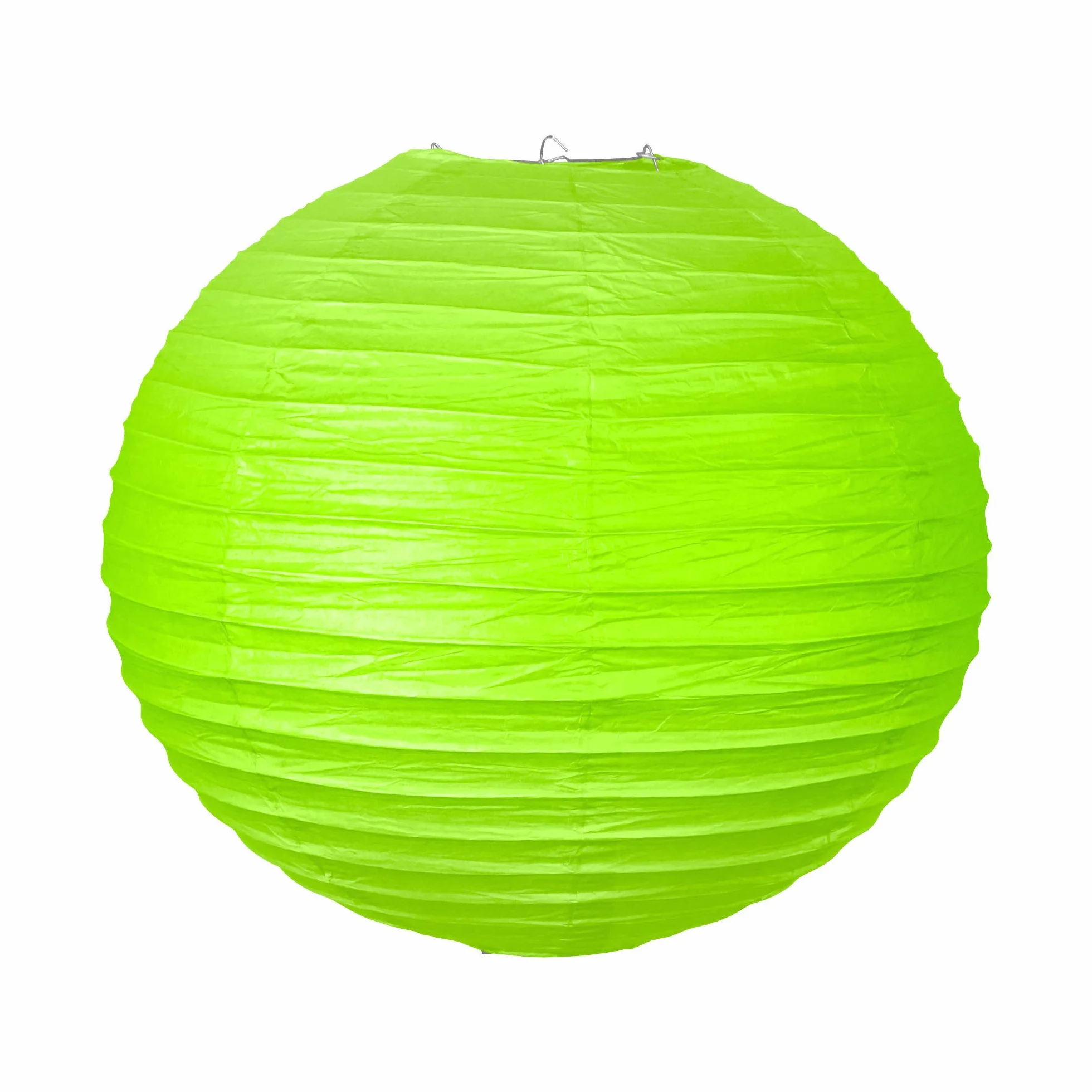 Lanterne Japonaise Vert Boule Papier 40cm - Décoration Mariage Anniversaire Fêtes