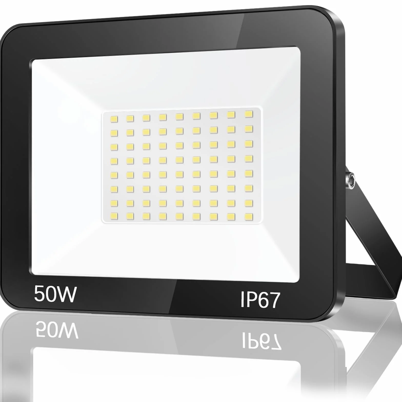 Projecteur LED Exterieur 50W IP67 Imperméable 5000LM 7000K Blanc Froid Eclairage de Sécurité