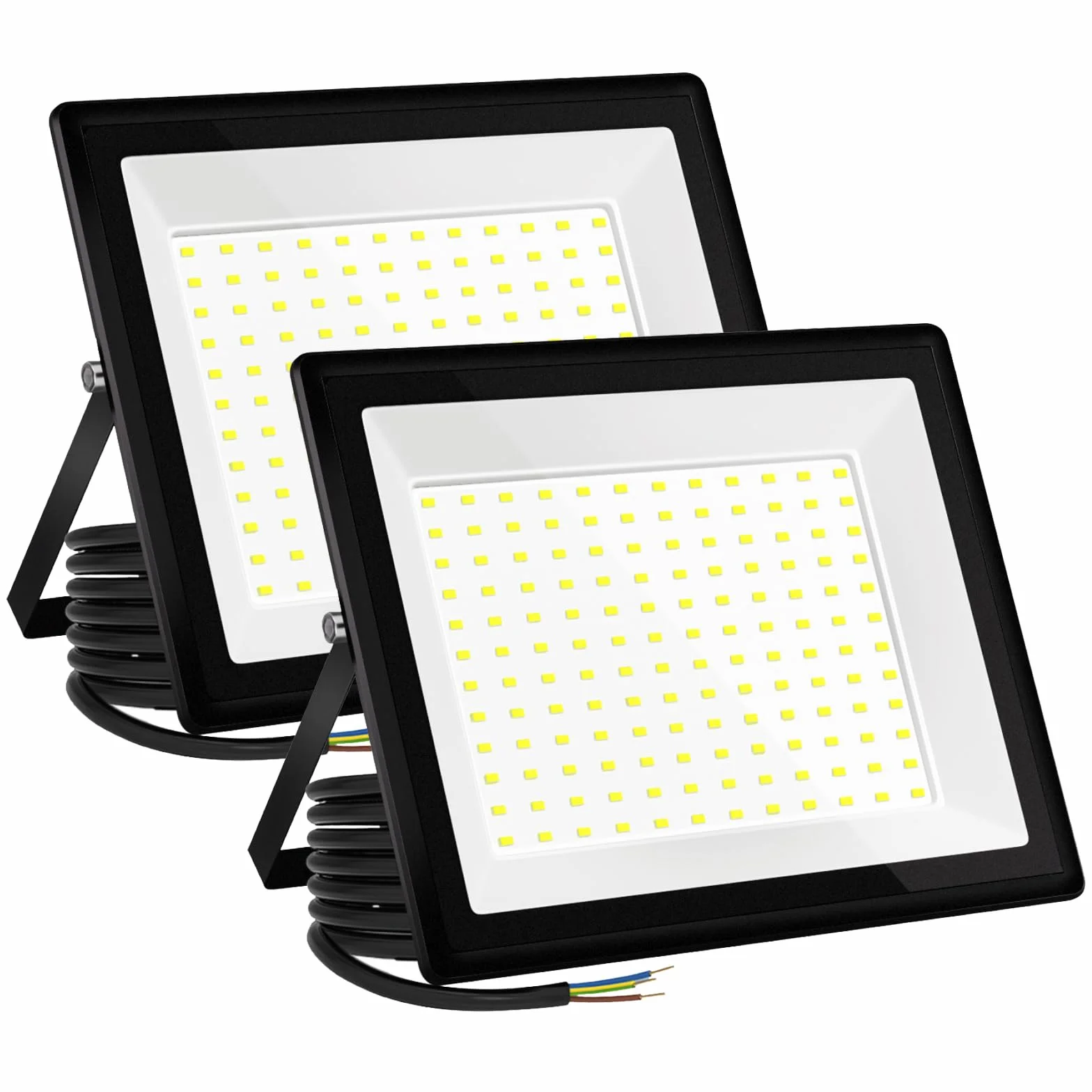 Projecteur LED extérieur 150W 16500LM 6500K IP66 Blanc Jour Étanche 2 pcs