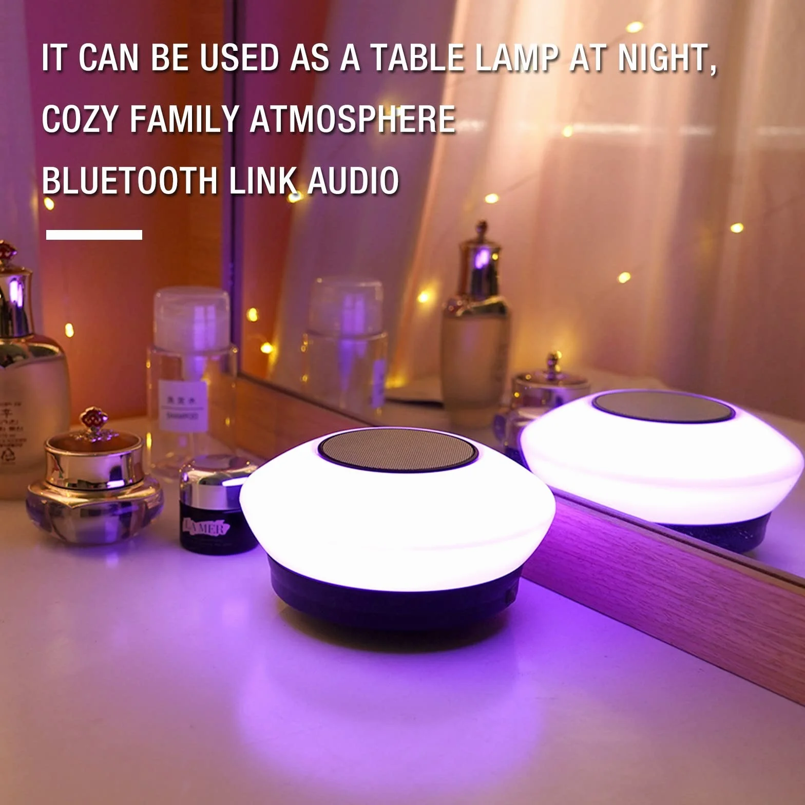 Lampes pour Parasol Rechargeable LED, 8 Couleurs Changeantes, Lumière Extérieure de Terrasse