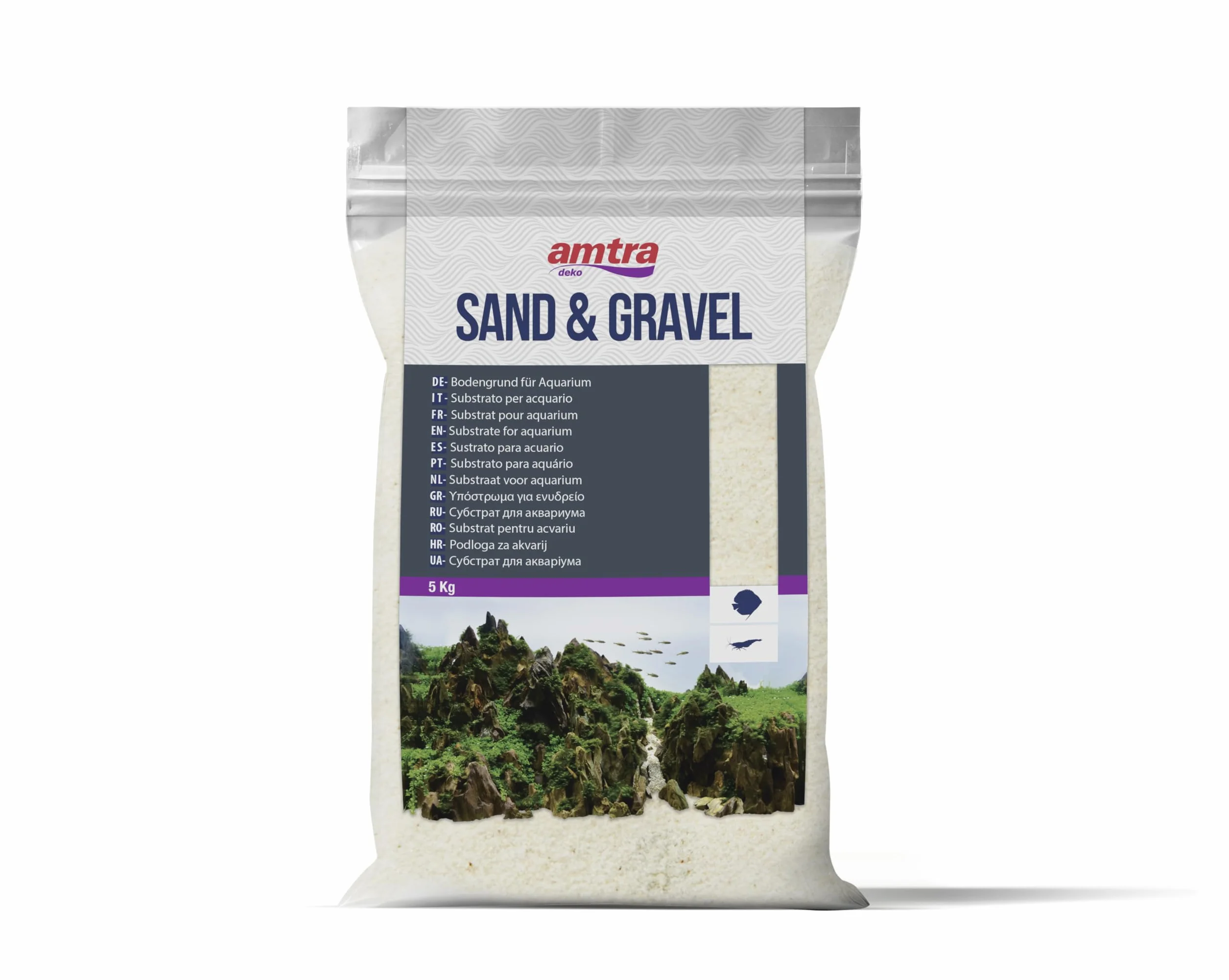 Amtra Sable Blanc Fin Aquariophilie 0.1-0.3 mm 5 kg