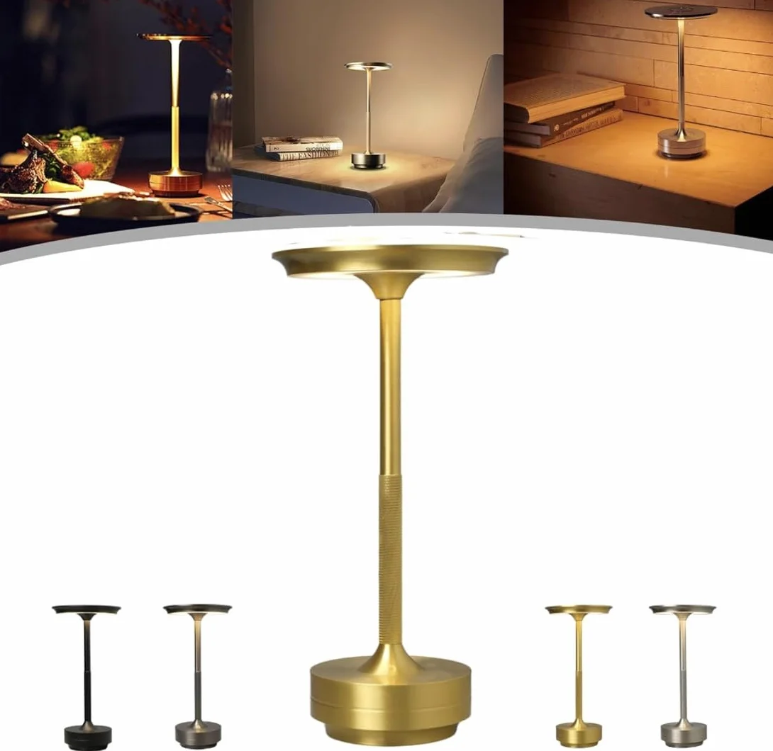 Vianys Ecolume Lampe de Table Vueeze Yifare Portable Sans Fil Rechargeable Or