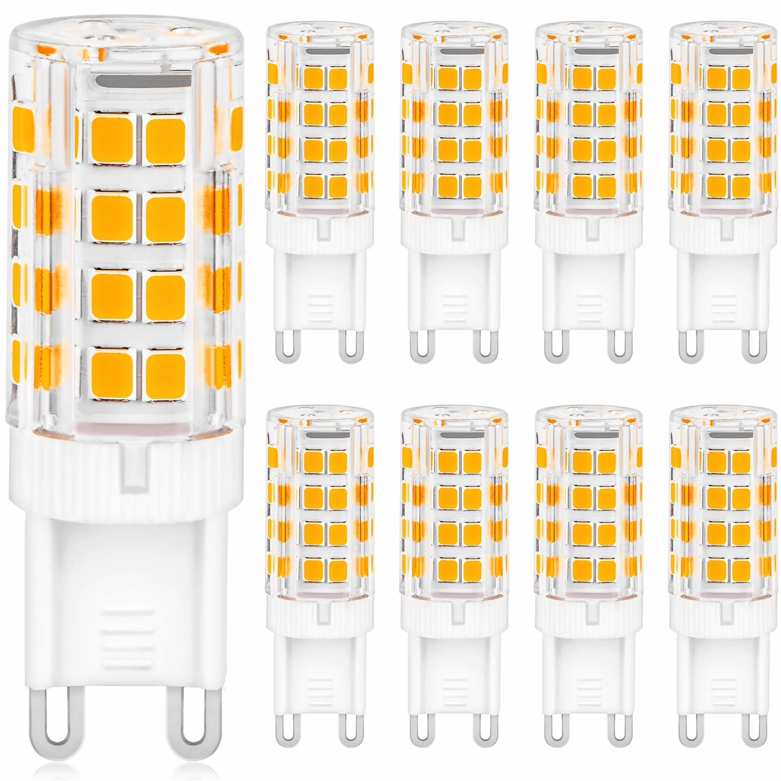 G9 LED Lampe Warmweiß 3000K 5W Ersatz für 30W-40W Halogenlampe 500LM 360° AC 220-240V 8er Set