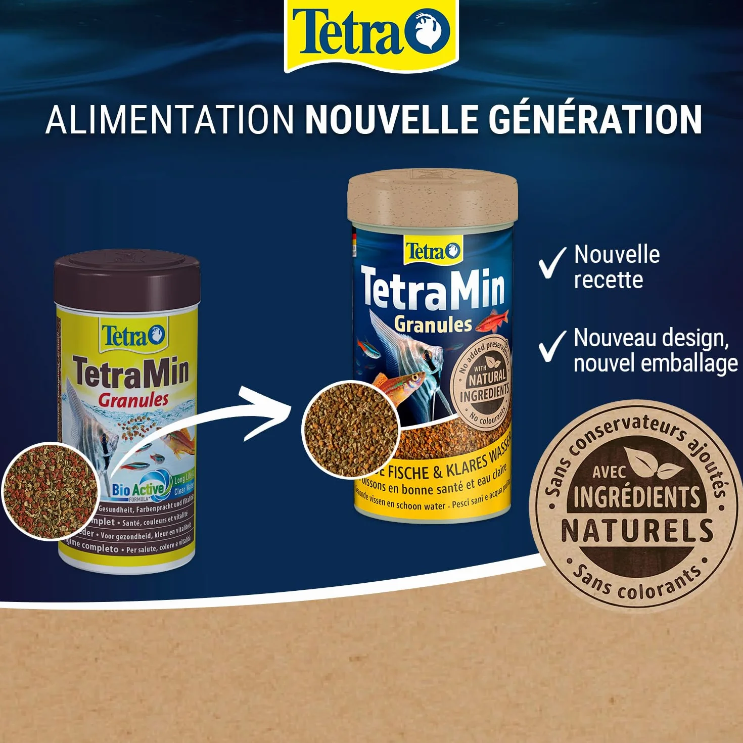 TetraMin Granules Nutri Evolution Aliment Complet Poissons Tropicaux 500 ml