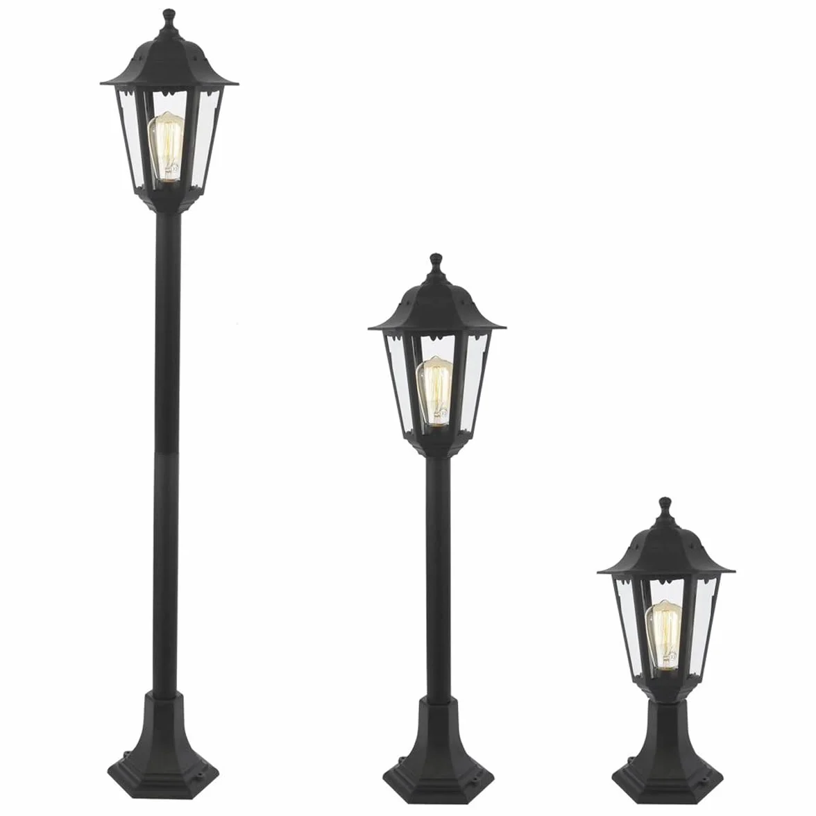 CGC Lighting Lampadaire d'extérieur sur pied traditionnel vintage jardin