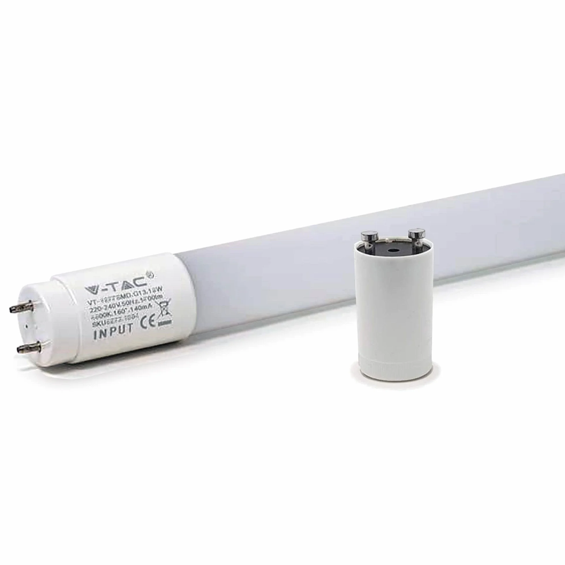 Lot de 10 tubes LED 120 cm 18 W 6400 K 1600 lm équivalent 36 W angle 160°