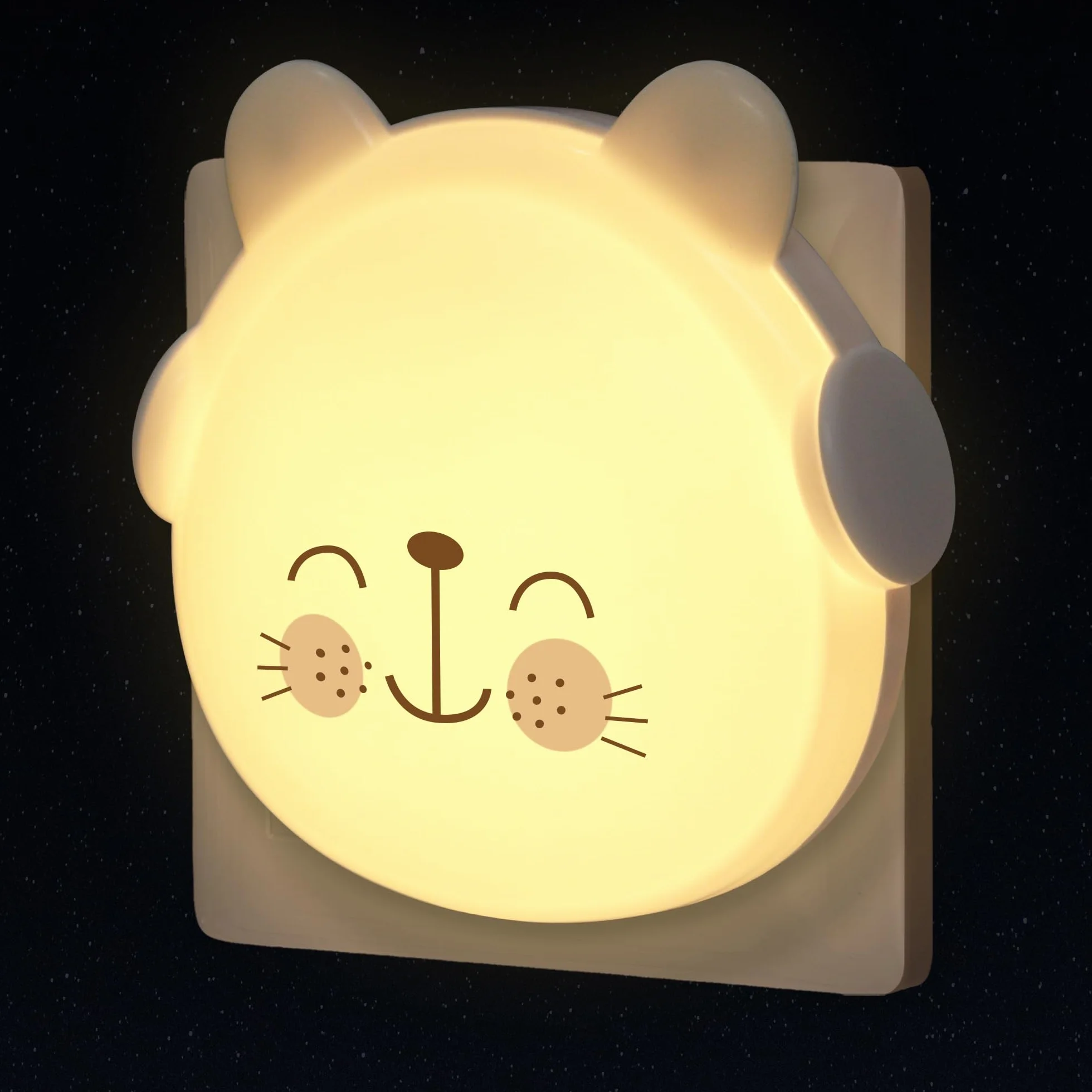 Annmore Veilleuse Bebe sur Prise Lampe Chevet Enfant Chambre Veilleuse Murale LED