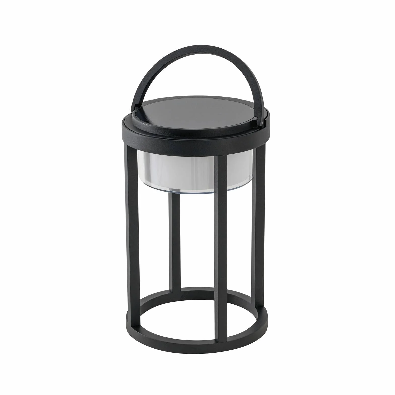 Lucande LED Lampe solaire Tilena à intensité variable Noir Aluminium décorative