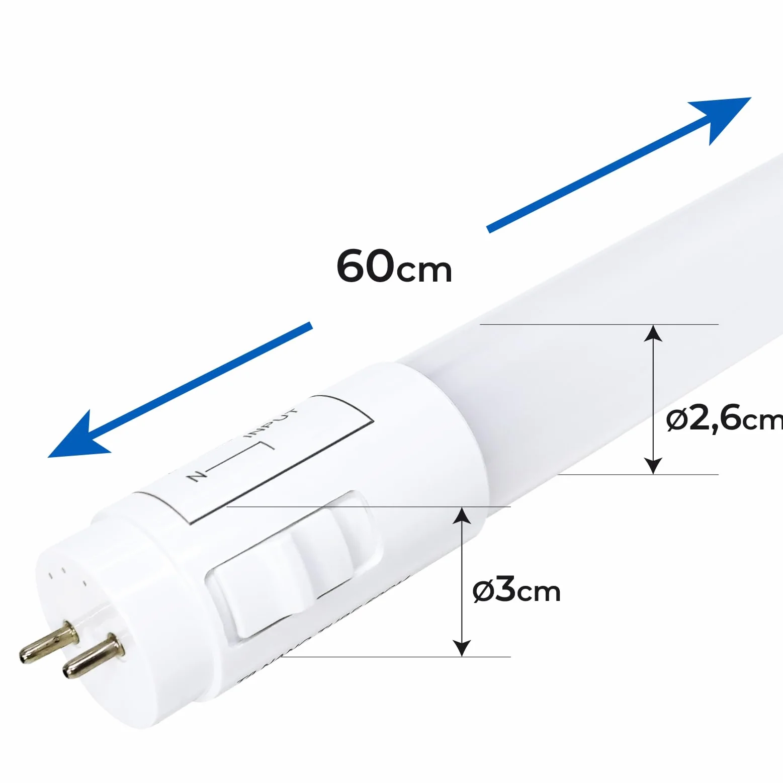 LED ATOMANT Lot de 48x Tube LED 60cm 9W CCT 1100 Lumens T8 Standard