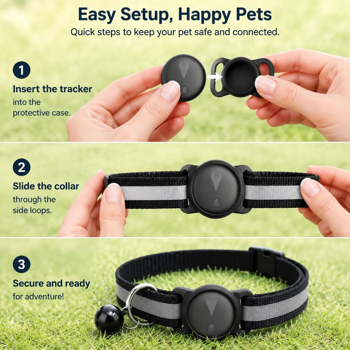 Collier GPS Chat Traceur 2026 Nouveau Localisation Temps Réel Imperméable Durable iOS Android