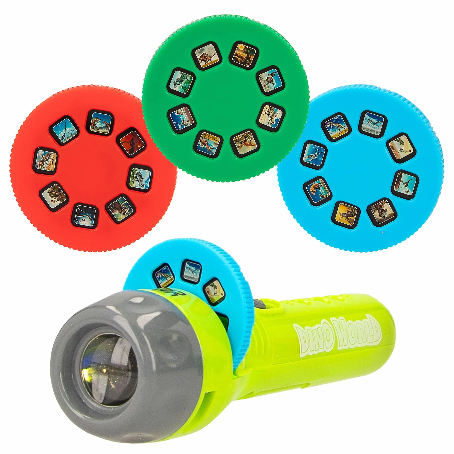 Depesche Dino World Lampe de poche avec 24 effets d'image projecteur dinosaures