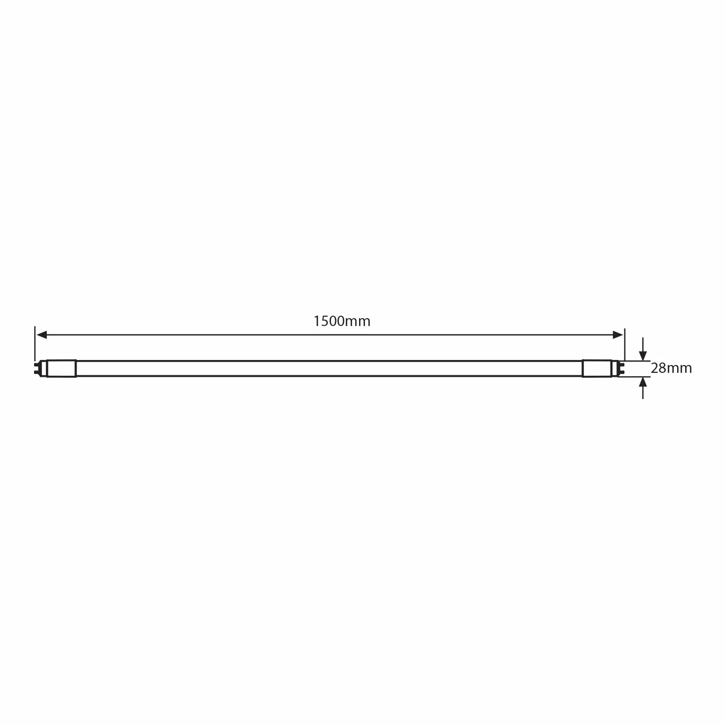 Noxion Tube LED T8 Avant 19W 2300lm 840 Blanc Froid 150cm Équivalent 58W
