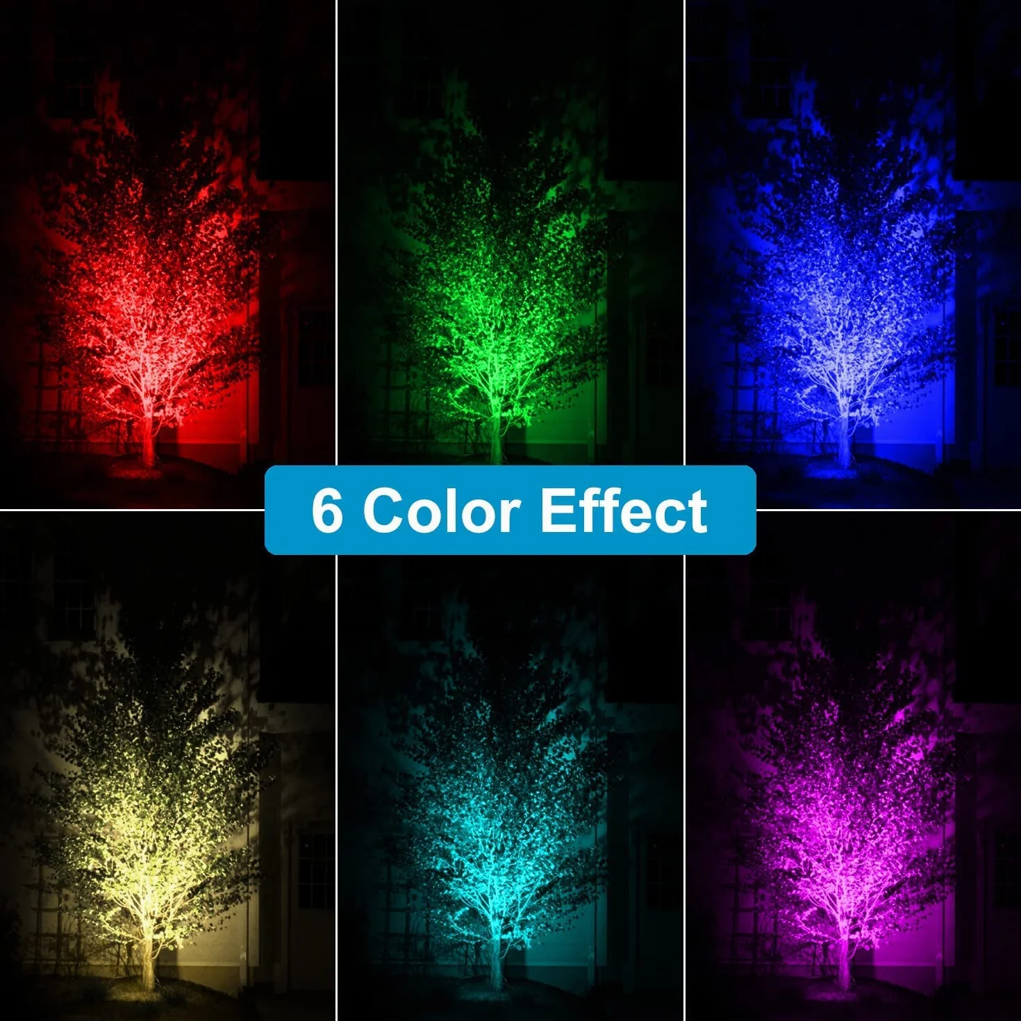 NATPOW Lampe Solaire LED Submersible IP68, 2 Modes RGB 5.5V Éclairage Piscine, 3 en 1