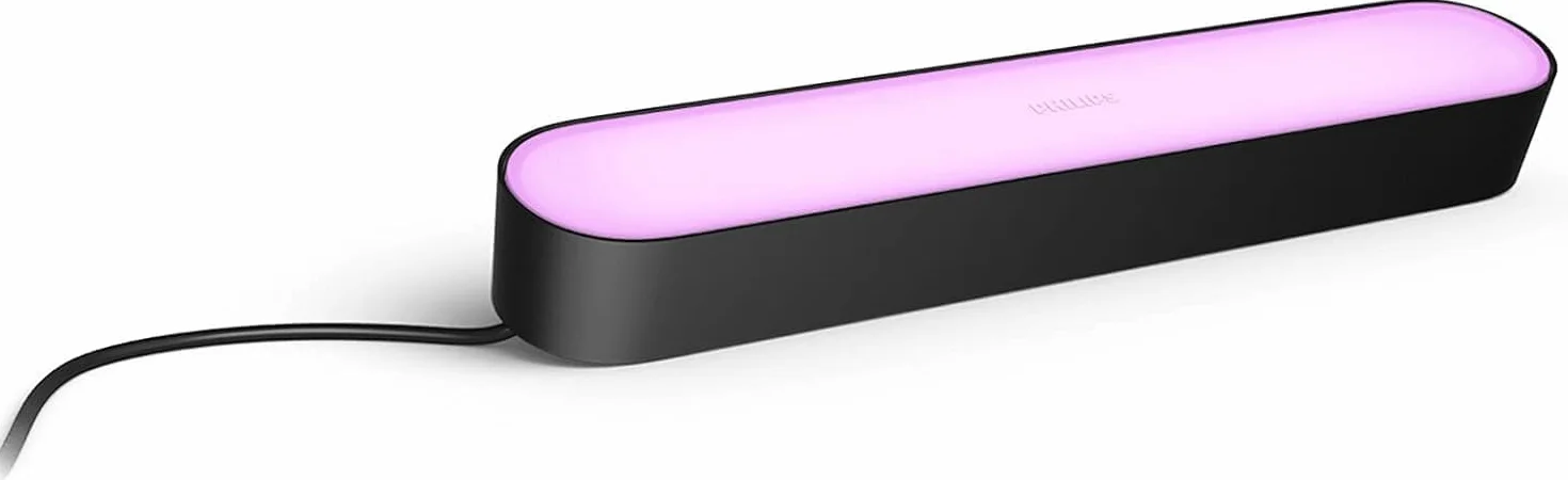 Philips Hue Play White and Color Ambiance Barre lumineuse LED connectée, Pack de 2, Noir