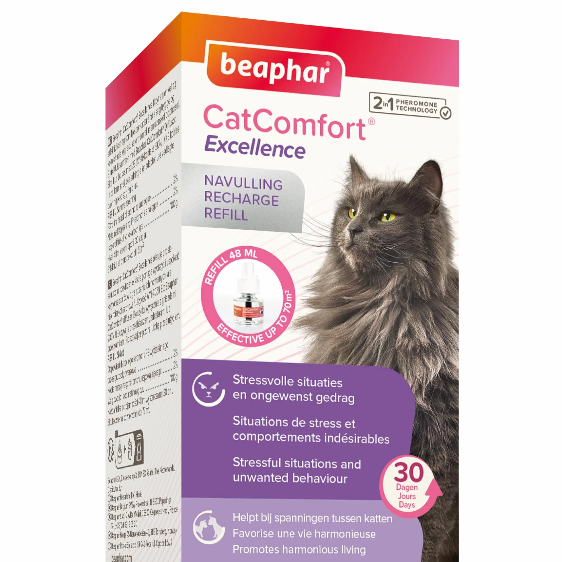BEAPHAR CATCOMFORT EXCELLENCE Recharge diffuseur électrique phéromones chat 48ml