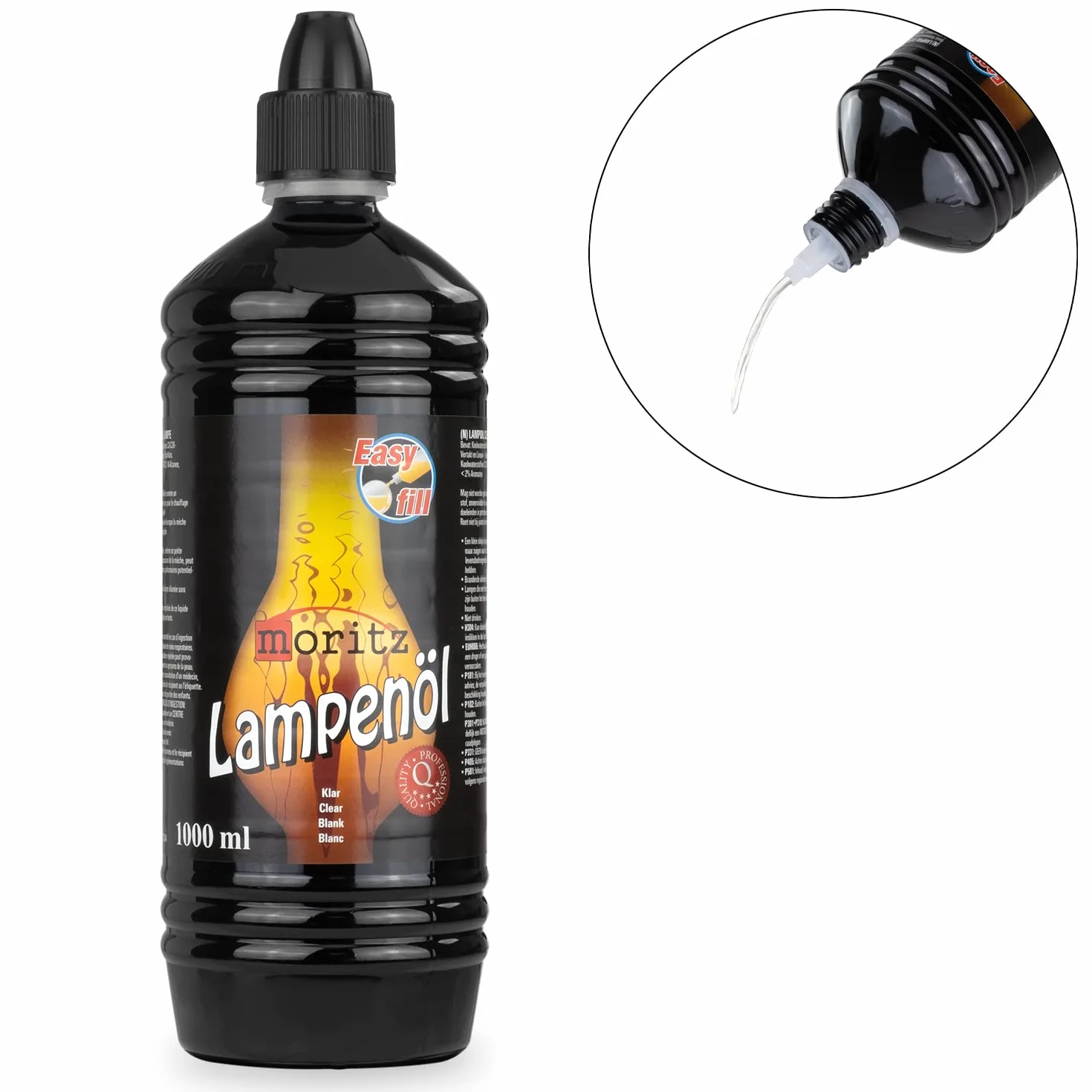 Huile pour lampes à huile Flambeau en bambou 1 l Moritz