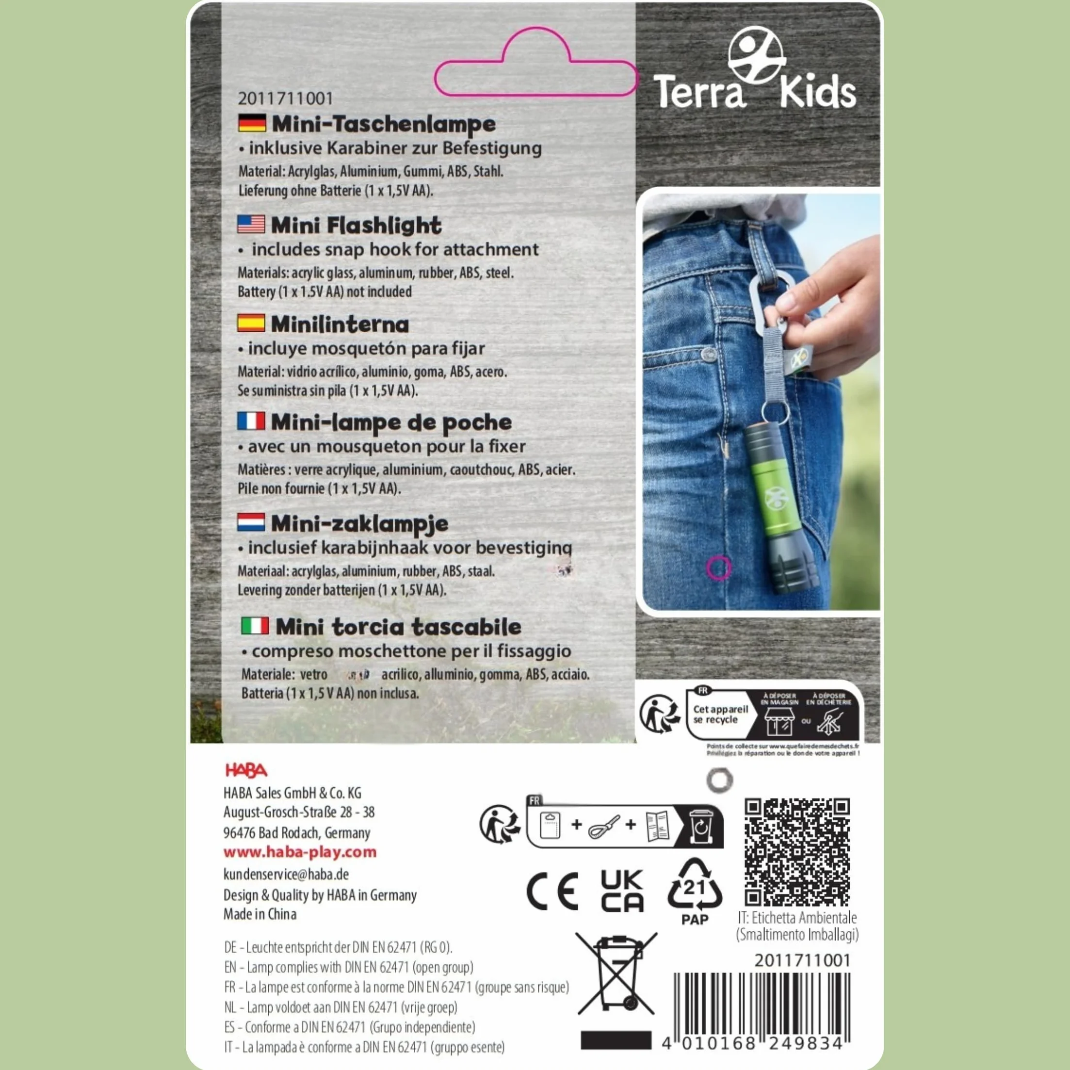 Terra Kids Mini-Lampe de Poche