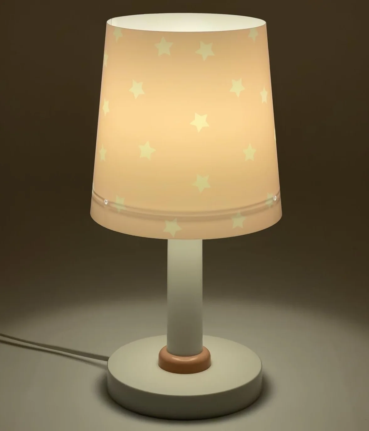 Dalber Lampe De Chevet Enfant Star Light Étoiles Rose E14