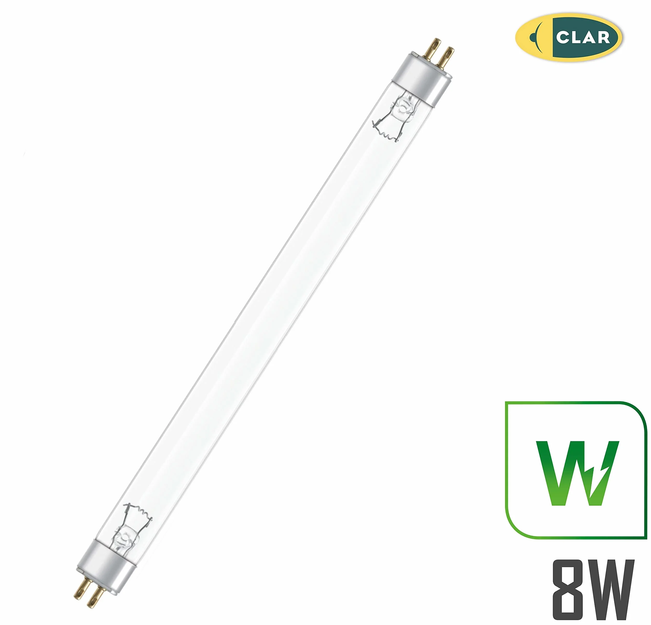 Lampe Ultraviolette 8W T5 28,8 x 1,6 cm Pack 2 Stérilisateur UV Germicide