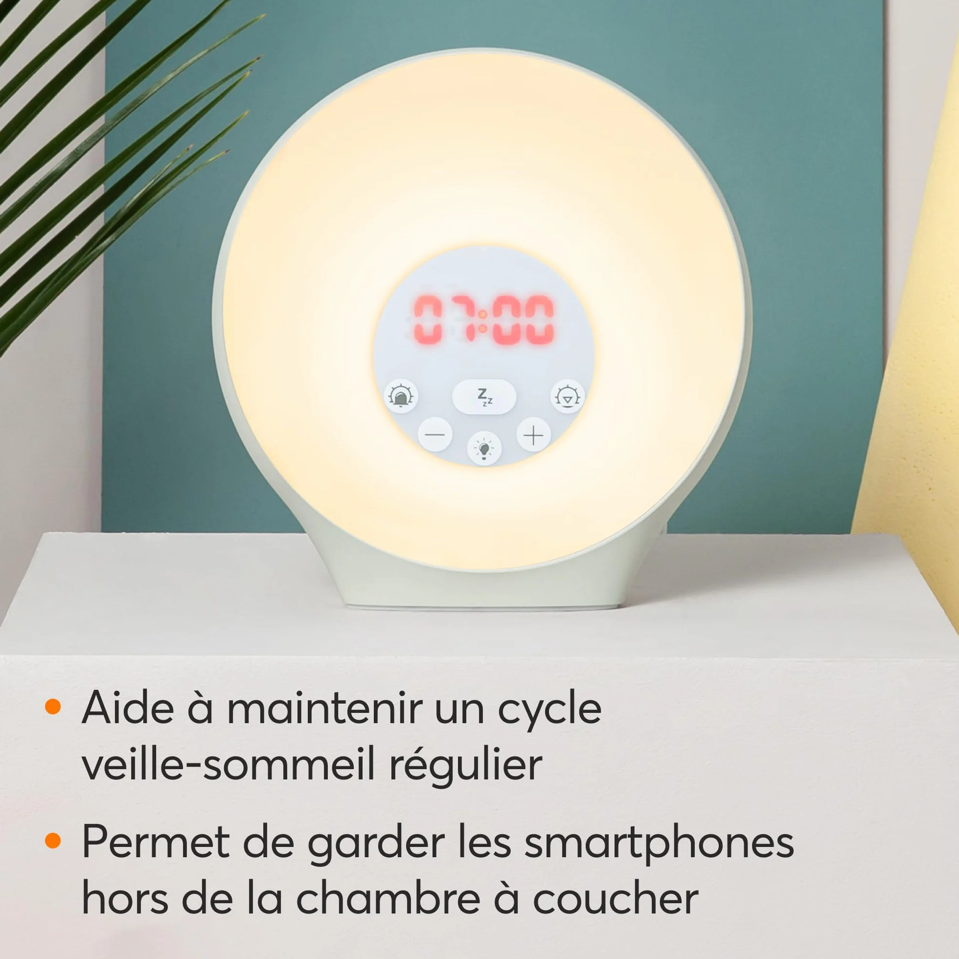 Lumie Sunrise Alarm Simulateur d’Aube Réveil Musical Éclairage d'Ambiance