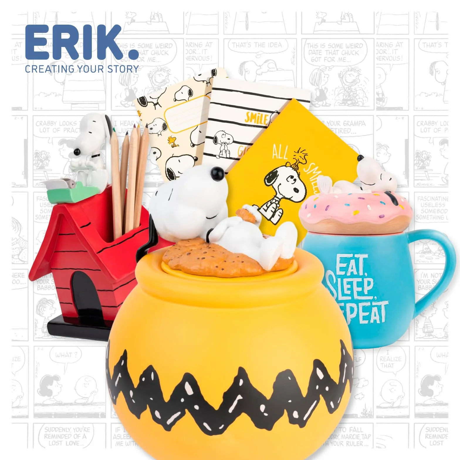 Grupo Erik Lampe Décorative Snoopy Veilleuse Enfant Fonctionne avec 3 Piles AAA ou USB