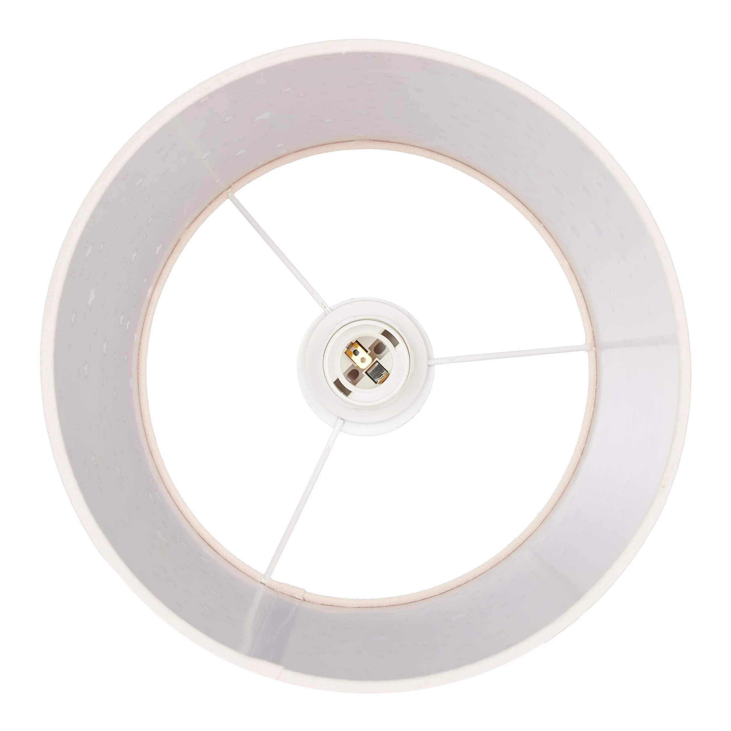 Relaxdays Lampe chambre motif ciel étoilé enfants abat-jour rond rose 122 x 27 x 27 cm