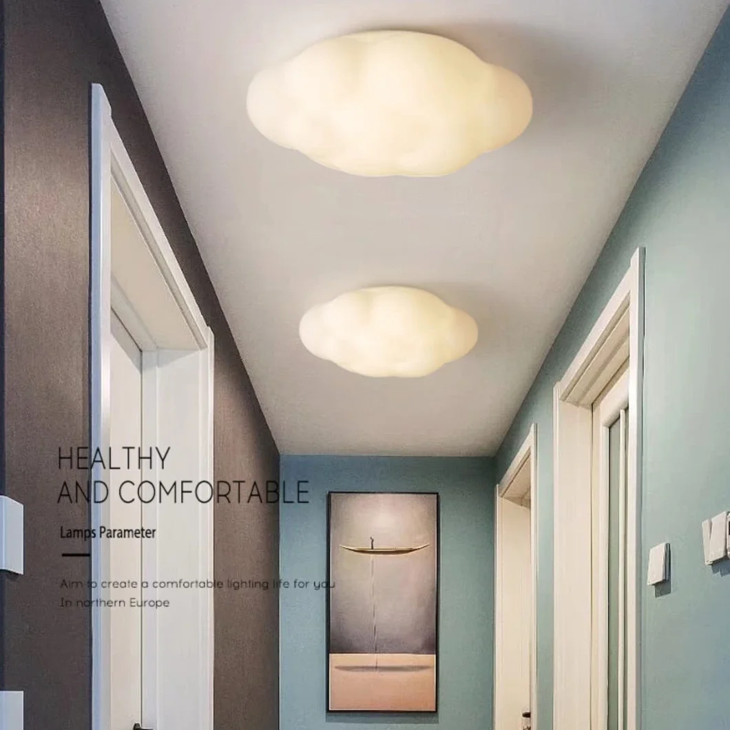 Lustre LED Nuage 36W Gradable 11,9" pour Chambre Enfant