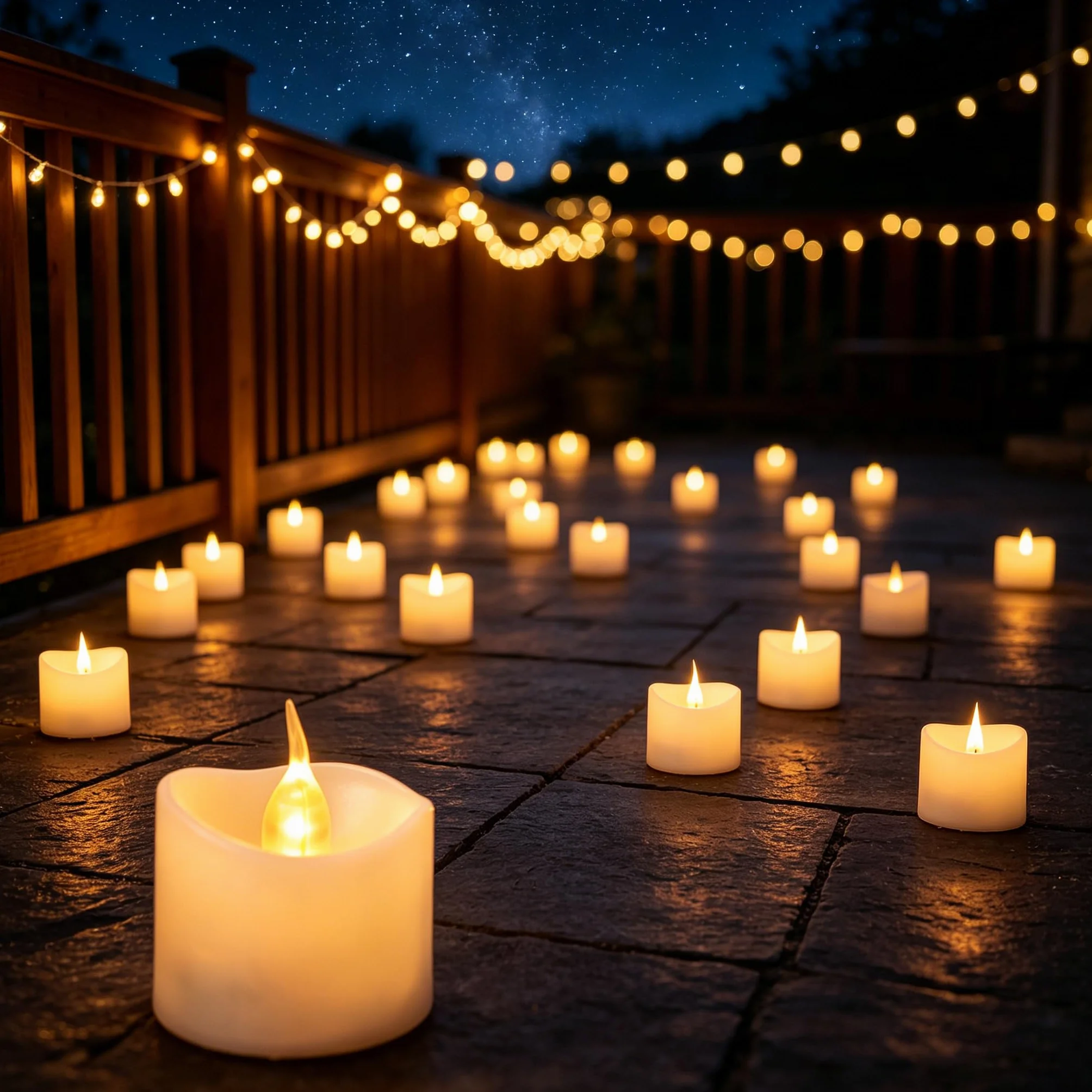 Bougies LED Thé Set 24 Pièces avec Batterie CR2032 Sans Flamme
