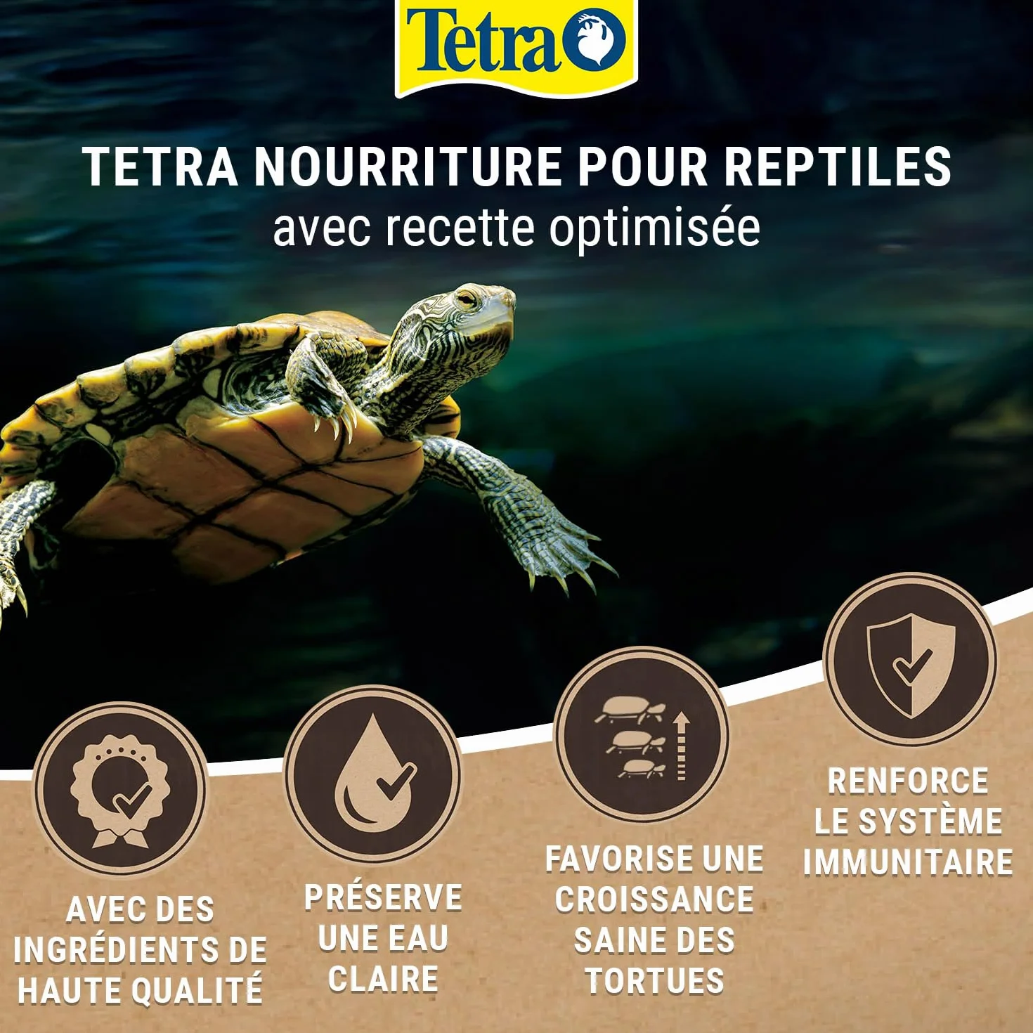 TETRA ReptoMin Sticks Aliment Complet pour Tortues d'Eau 1 Litre