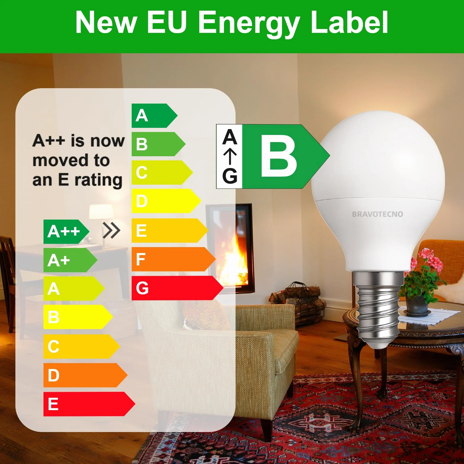 Ampoule LED E14 Blanc Chaud 3000K 2,5W 470LM G45 Équivalent 40W Angle 360° Lot de 6