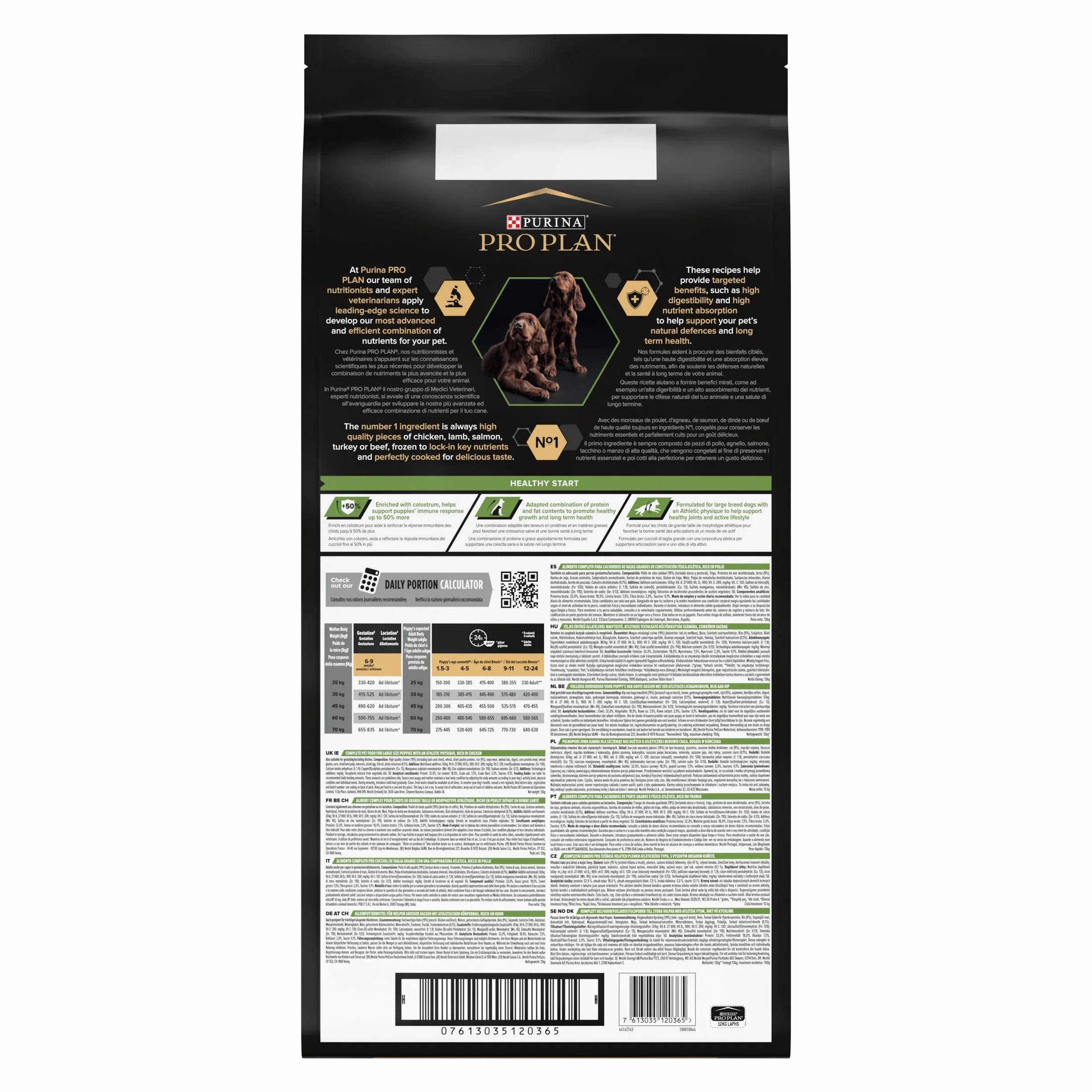 PRO PLAN Chien Large Puppy Athletic Healthy Start Poulet 12KG