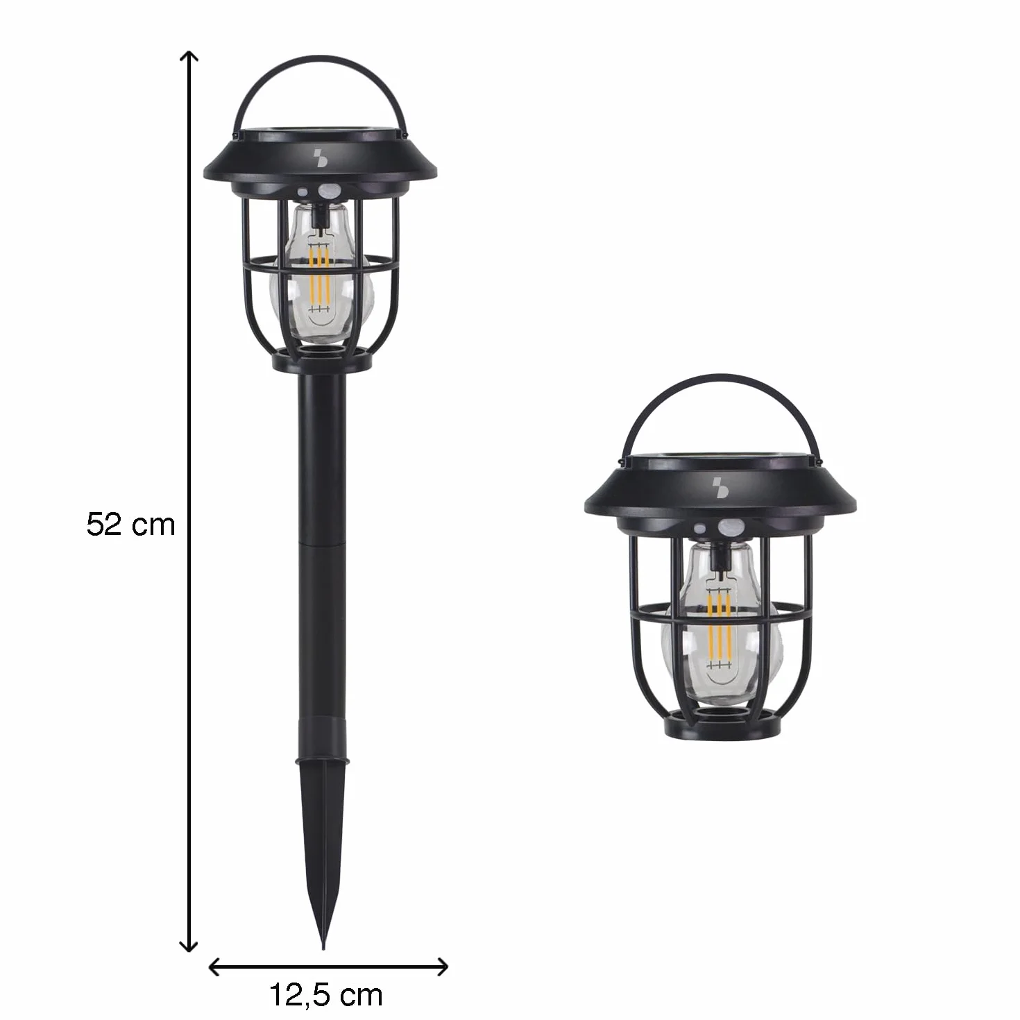 BEPER P207ILO106 Lampe solaire de jardin avec détecteur de mouvement IP44