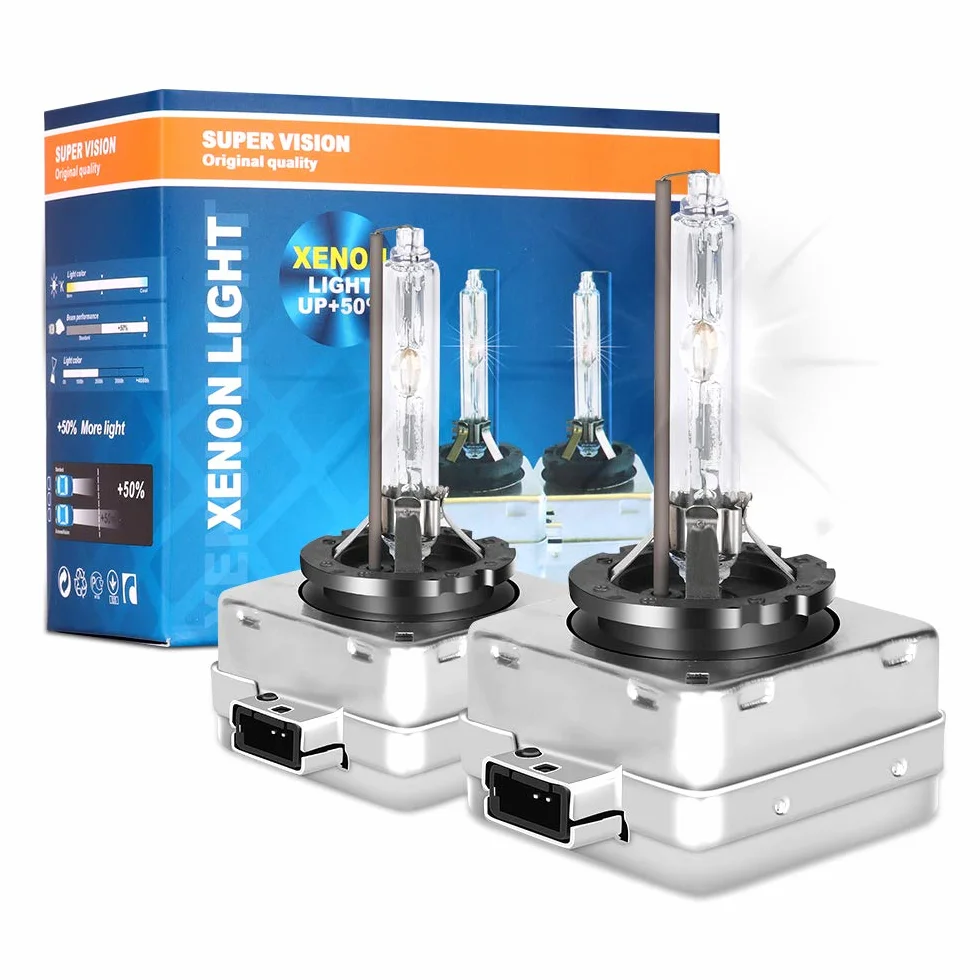 Ampoules Xénon HID D3S 6000K 35W 12V IP68 Étanche Pack de 2