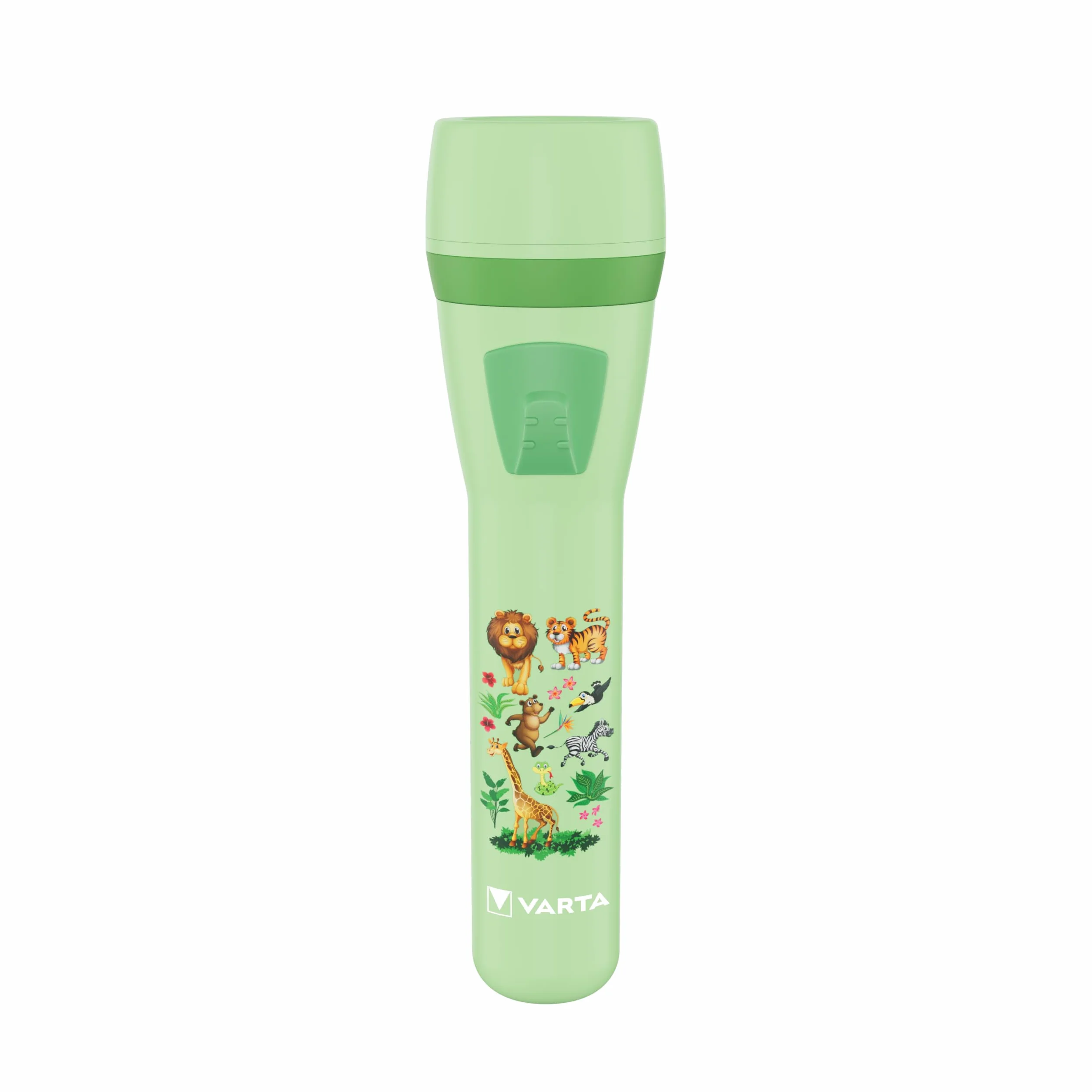 VARTA Lampe Torche Enfants Alimentée par Piles AA Conception Jungle Protection Yeux