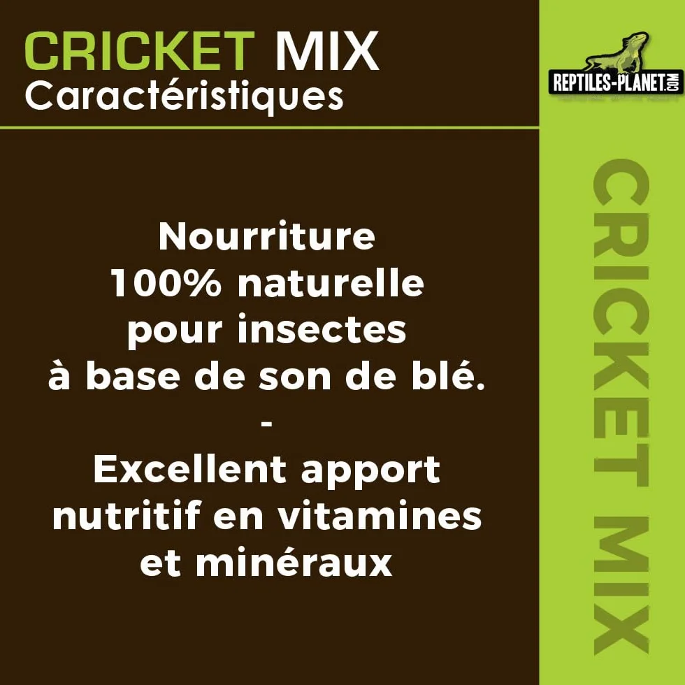 Reptiles Planet Cricket Mix Nourriture pour Insectes 500 ml