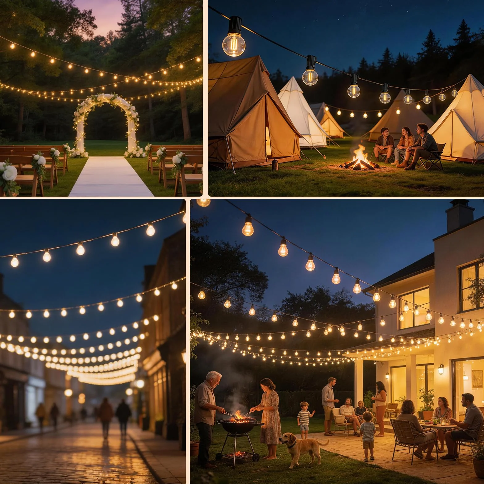Guirlande Lumineuse Exterieur 23,5M 25+2 Ampoules APP Contrôle Télécommande Dimmable Étanche