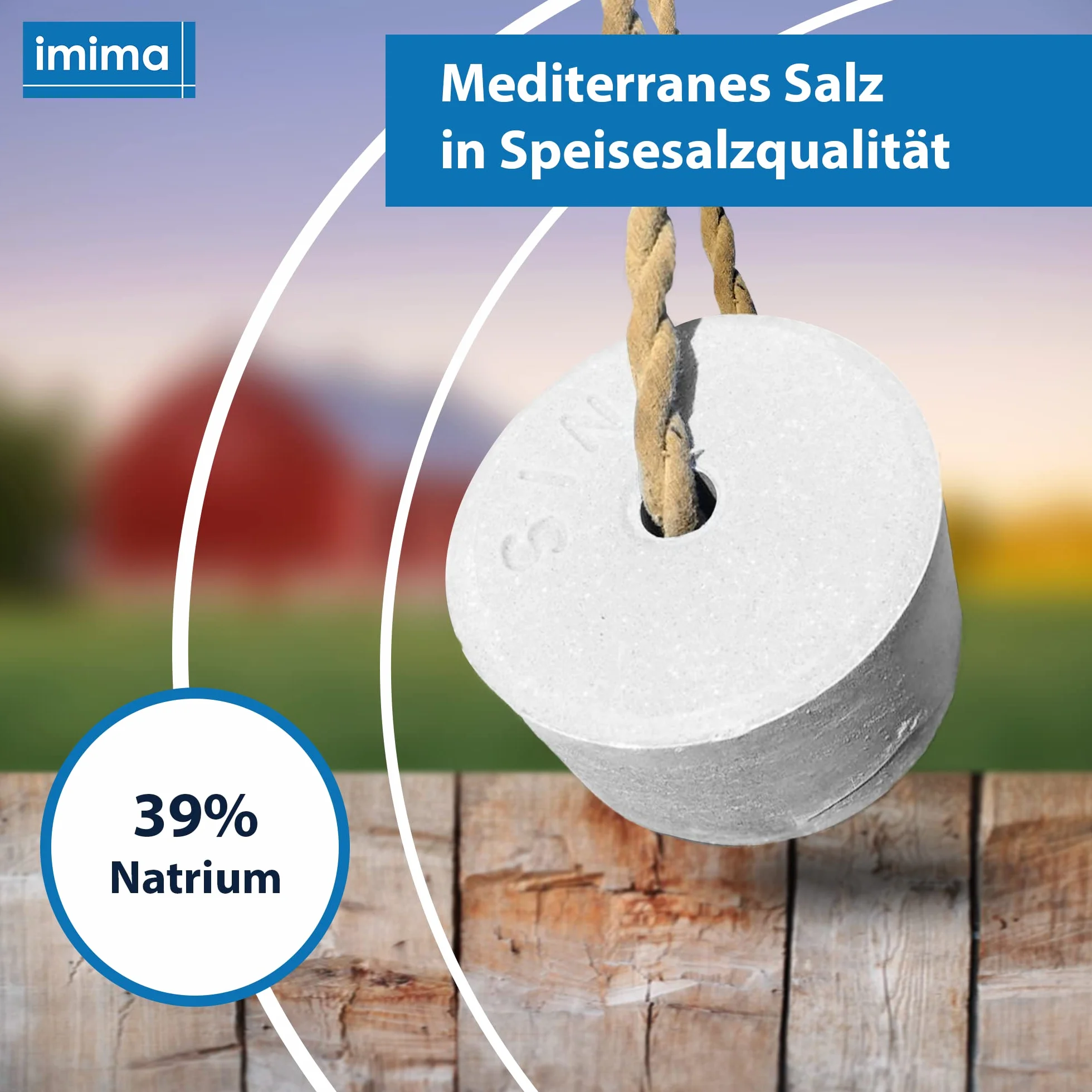 Pierre à Lécher Minérale Cheval MEDITERRANEO Kit 2 x 3kg - Sel Minéral pour Chevaux Moutons Chèvres Gibier Boeuf
