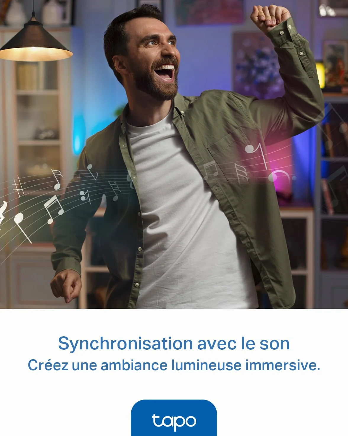 Tapo Ampoule Connectée WiFi LED E14 Multicolore 2500K-6500K Dimmable 4,3W 470Lm Compatible Alexa Google Home L430P