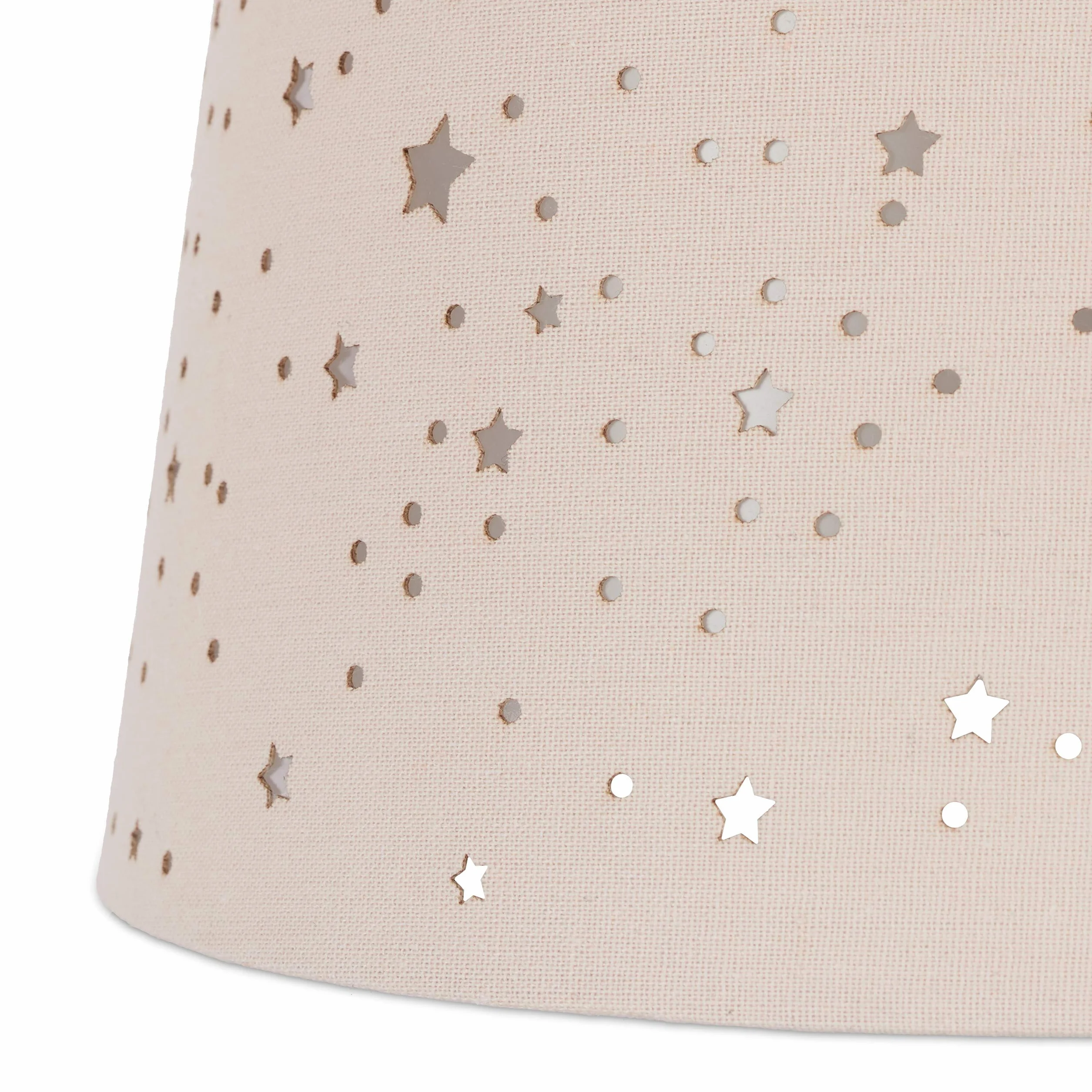 Relaxdays Lampe chambre motif ciel étoilé enfants abat-jour rond rose 122 x 27 x 27 cm