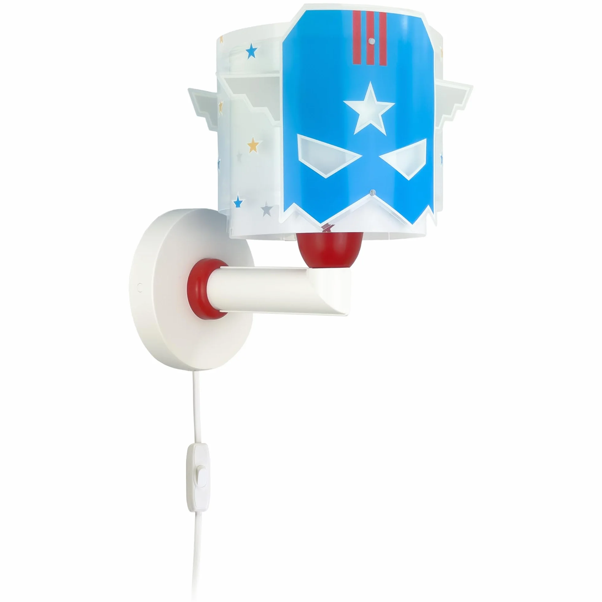 Dalber Applique Murale Enfant Blue Hero Super-héros