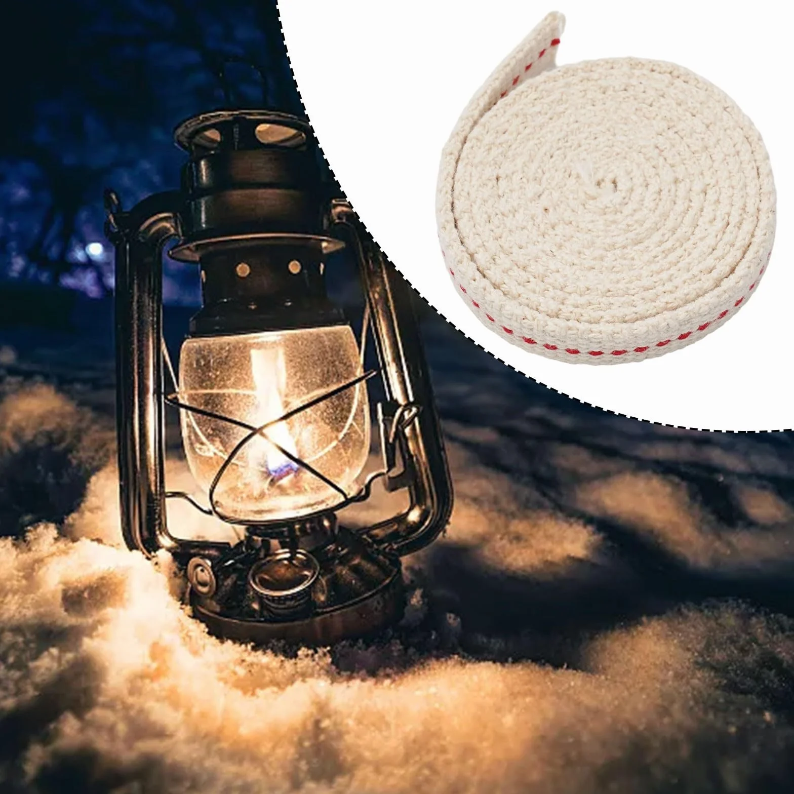 Lampe à pétrole coton 1 m éclairage extérieur largeur 1,1 cm