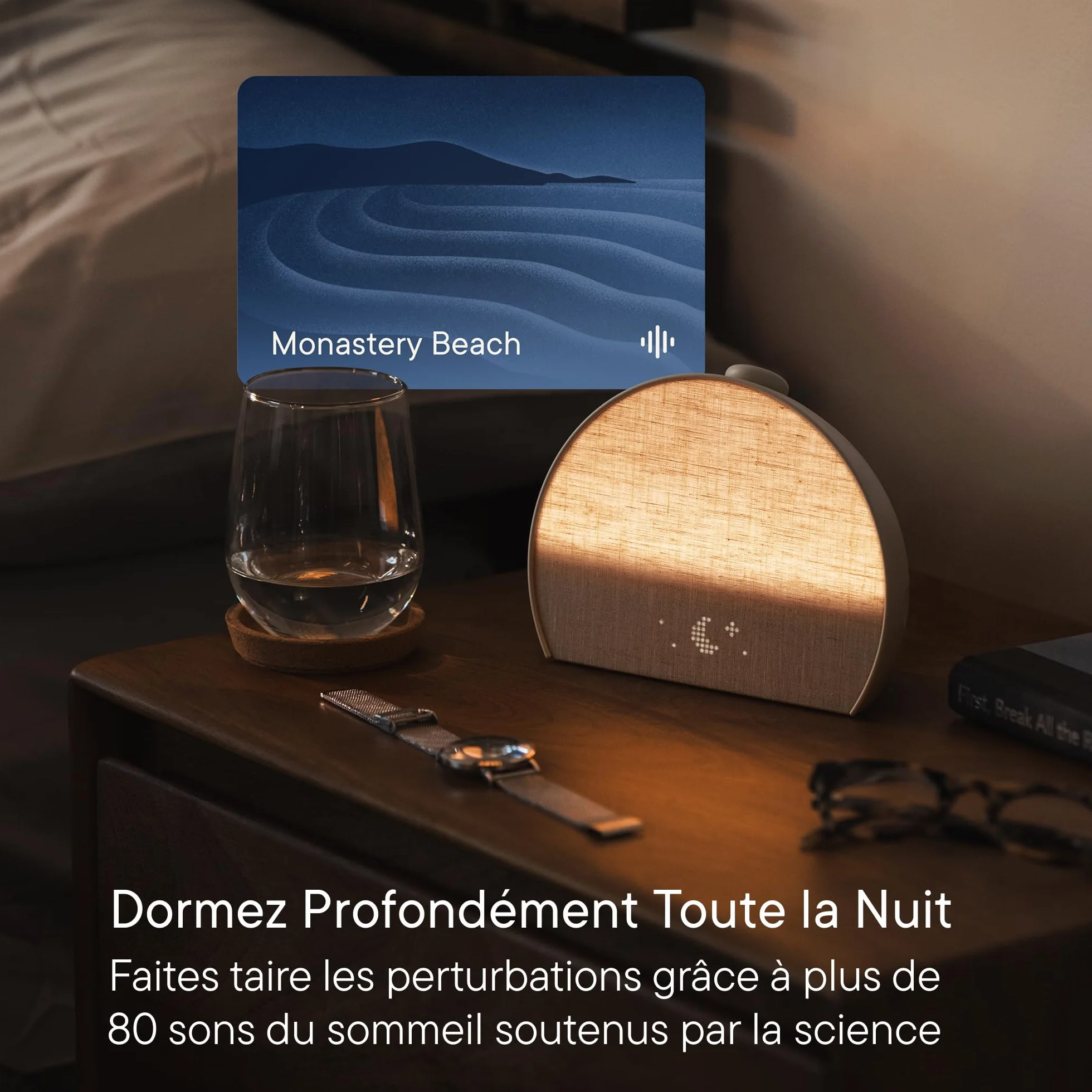 Hatch Restore 3 Réveil simulateur d’Aube et réveil Lumineux avec Machine à Sons et lumière Intelligente – Bruit Blanc, Routine de Sommeil sans écran