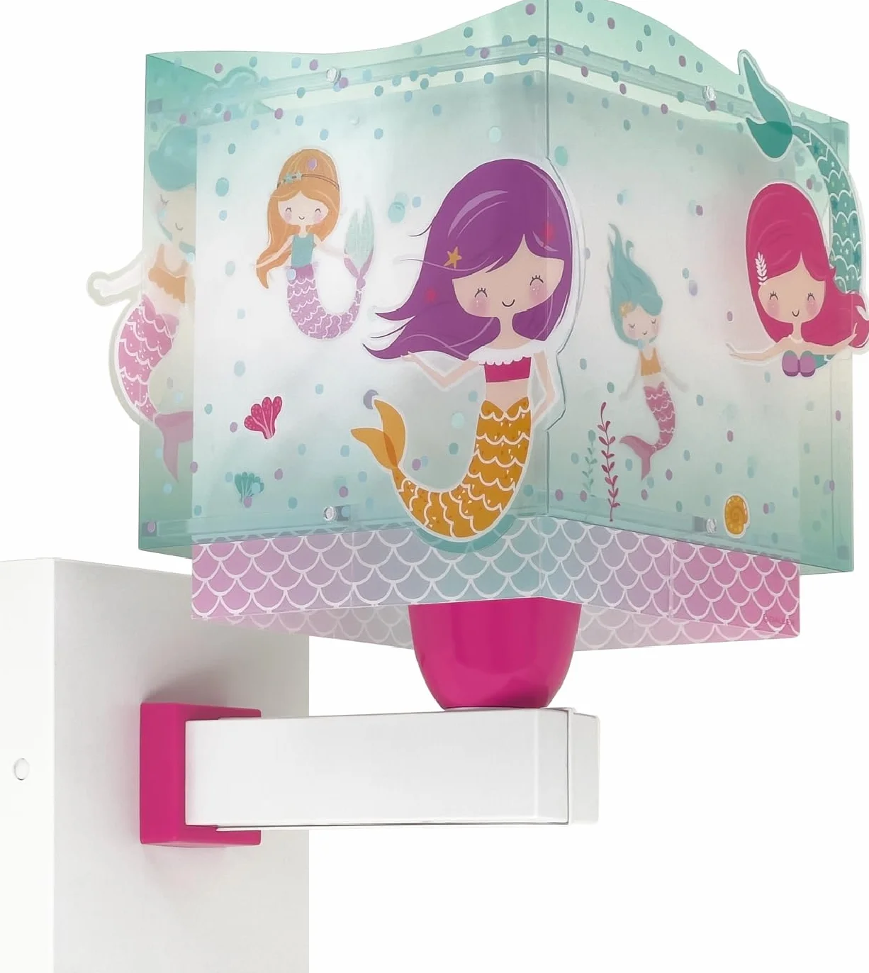 Dalber Applique murale Sirènes Mermaids E27 Lumière chambre enfant