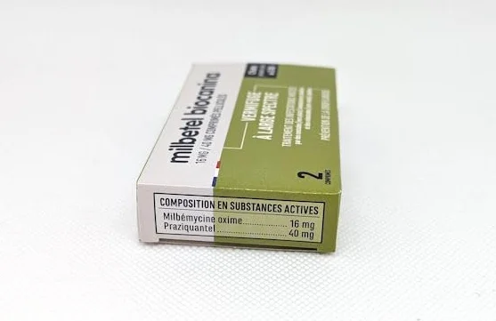 BIOCANINA Milbetel Comprimés Vermifuges pour Chat 2kg, 2 Pièces