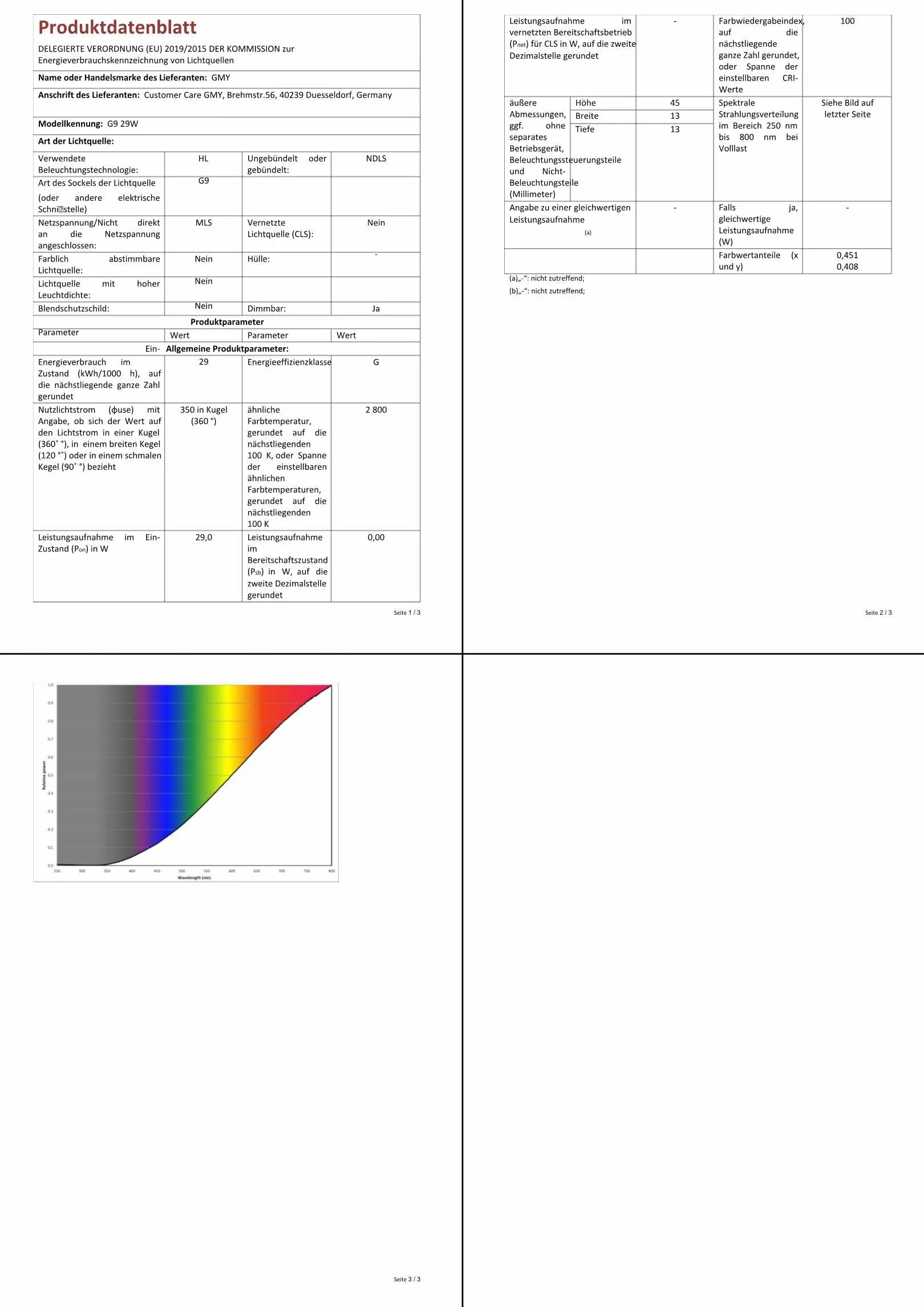G9 Ampoules Halogènes 28W 230V 370Lm 2800K Dimmable Blanc Chaud Paquet de 10