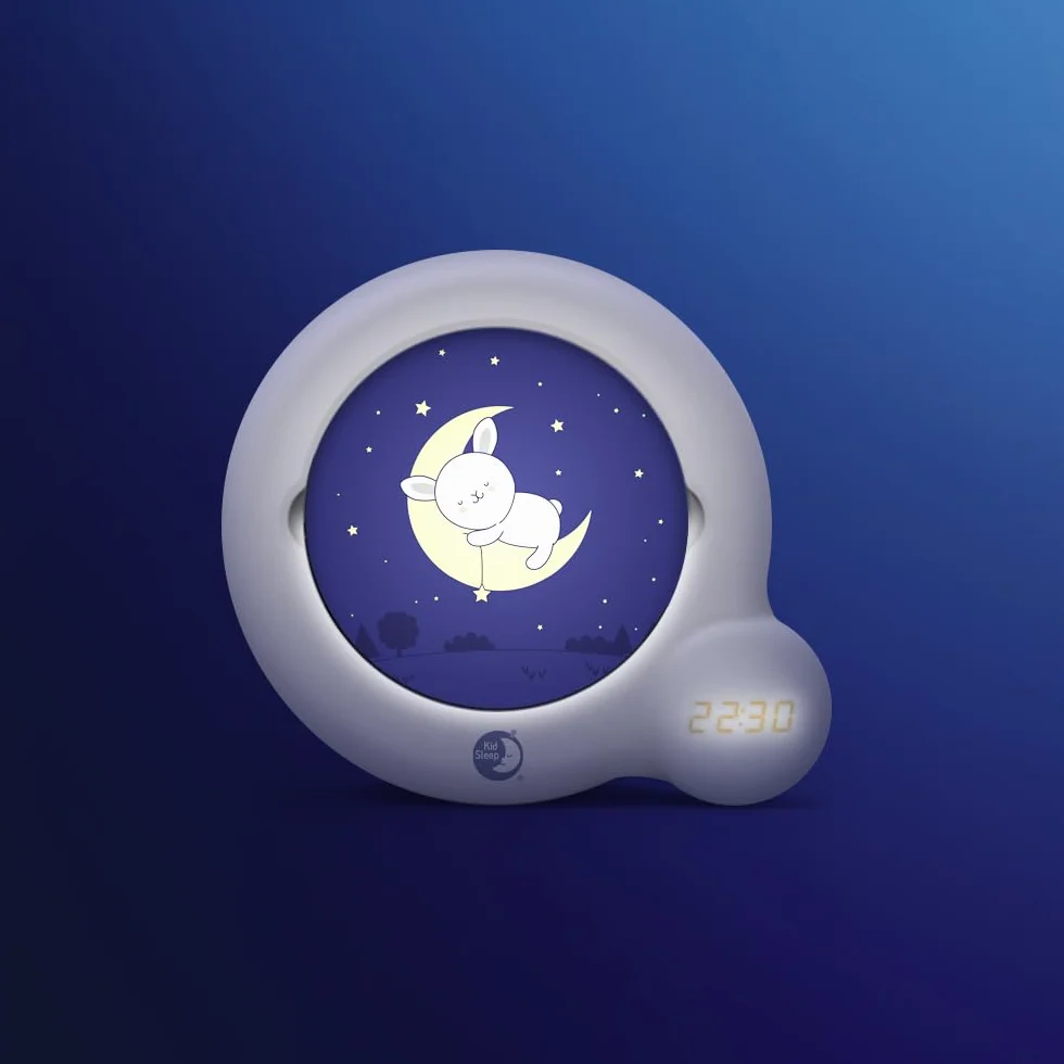 Pabobo Kid'Sleep Essential Indicateur de Réveil Veilleuse éducative avec Programmation Facile et Verrou Parental